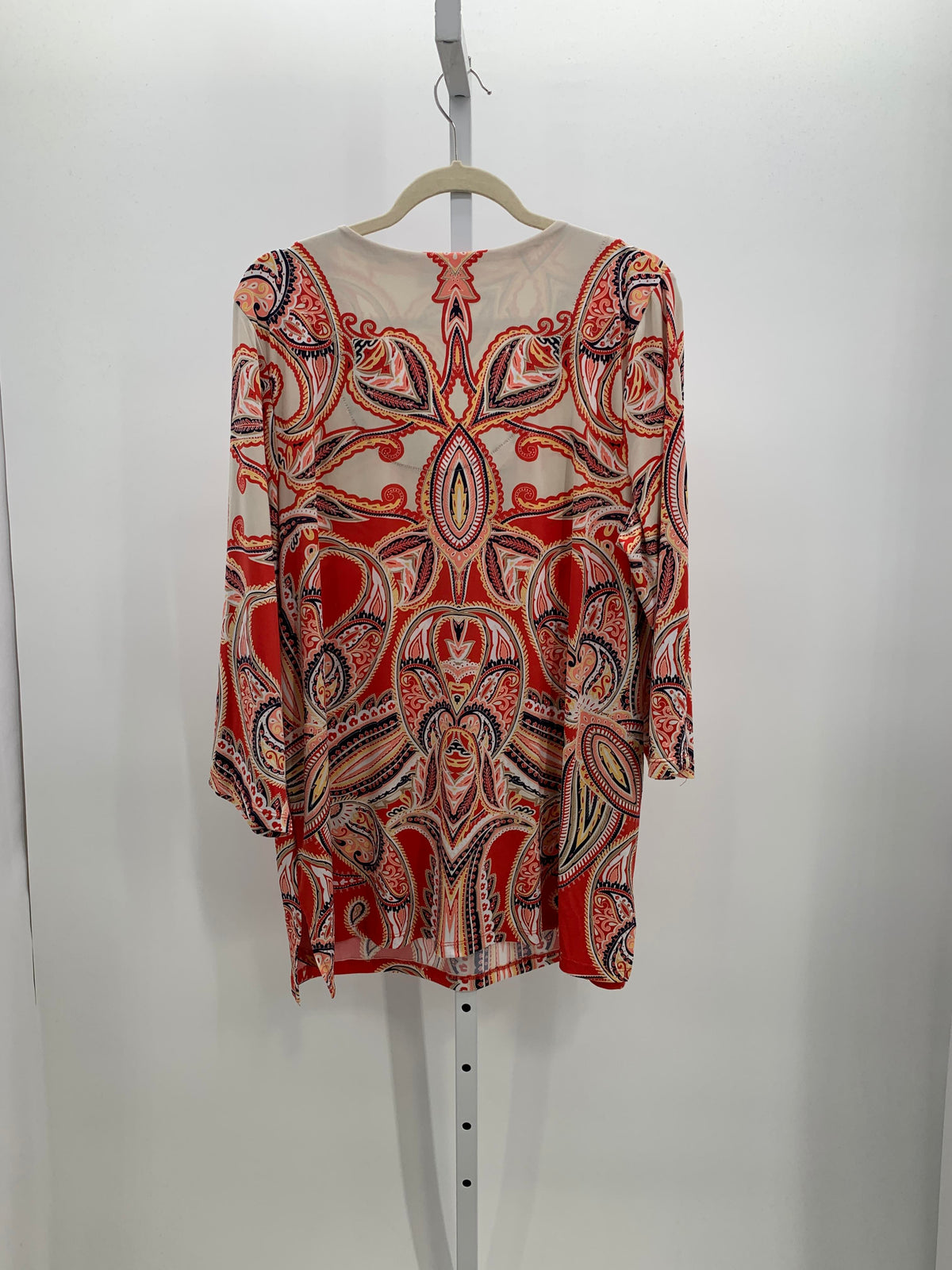 JM Collection Size 1X Womens 3/4 Sleeve Shirt