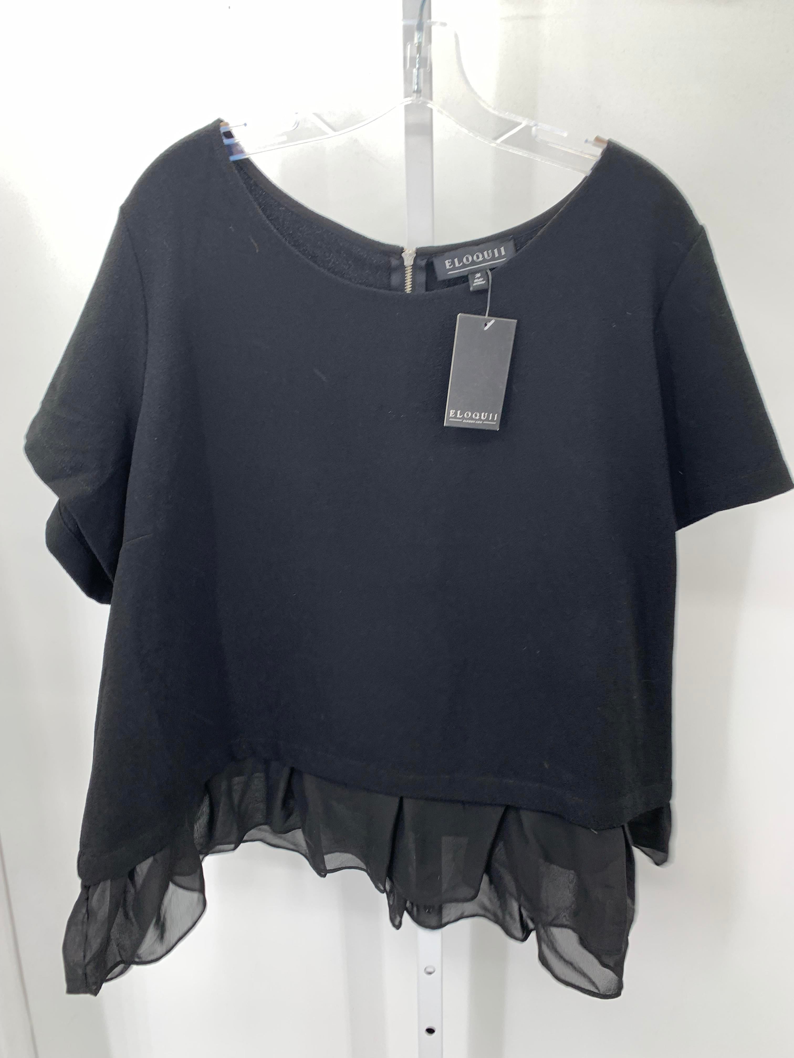 Size 24 W Womens Short Sleeve Shirt