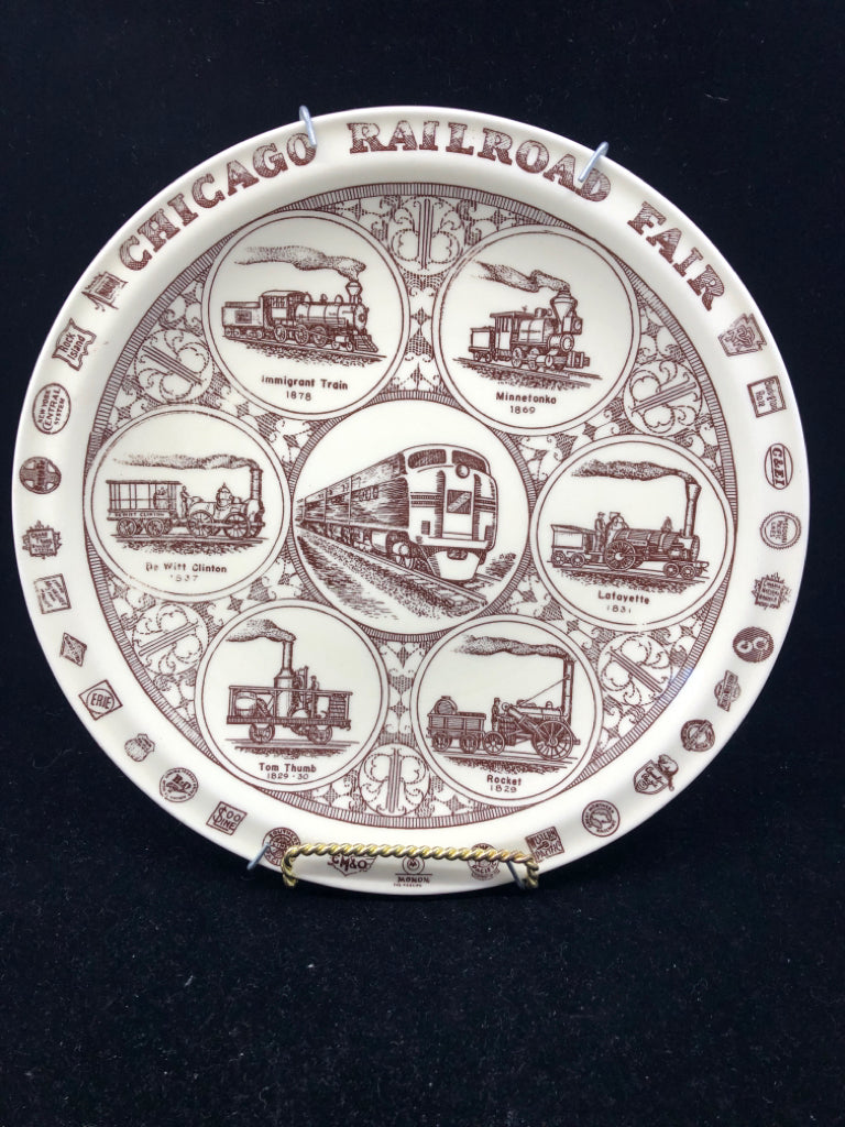 CHICAGO RAILROAD FAIR PLATE-MARSHALL FIELD & COMPANY.