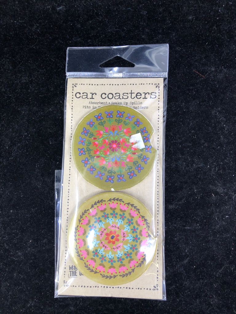 2 NIP CAR COASTERS.