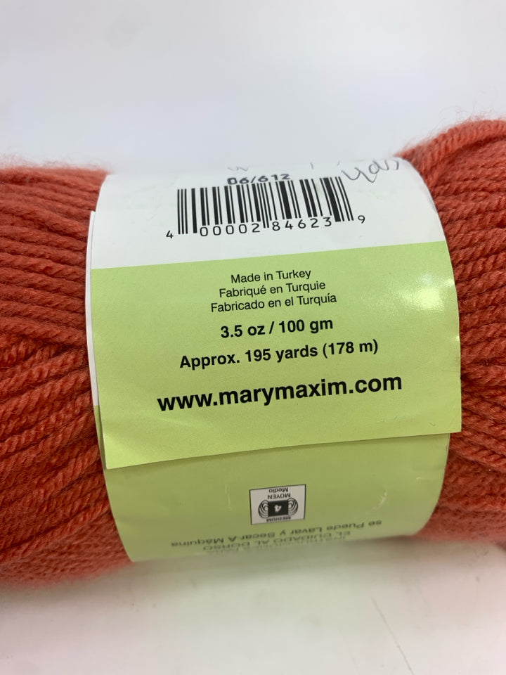 NEW SOFT CORAL YARN.