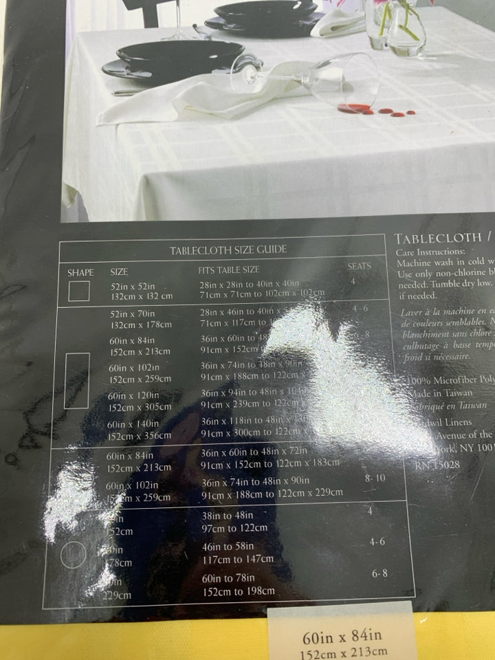 NIB MICROFIBER TABLECLOTH.