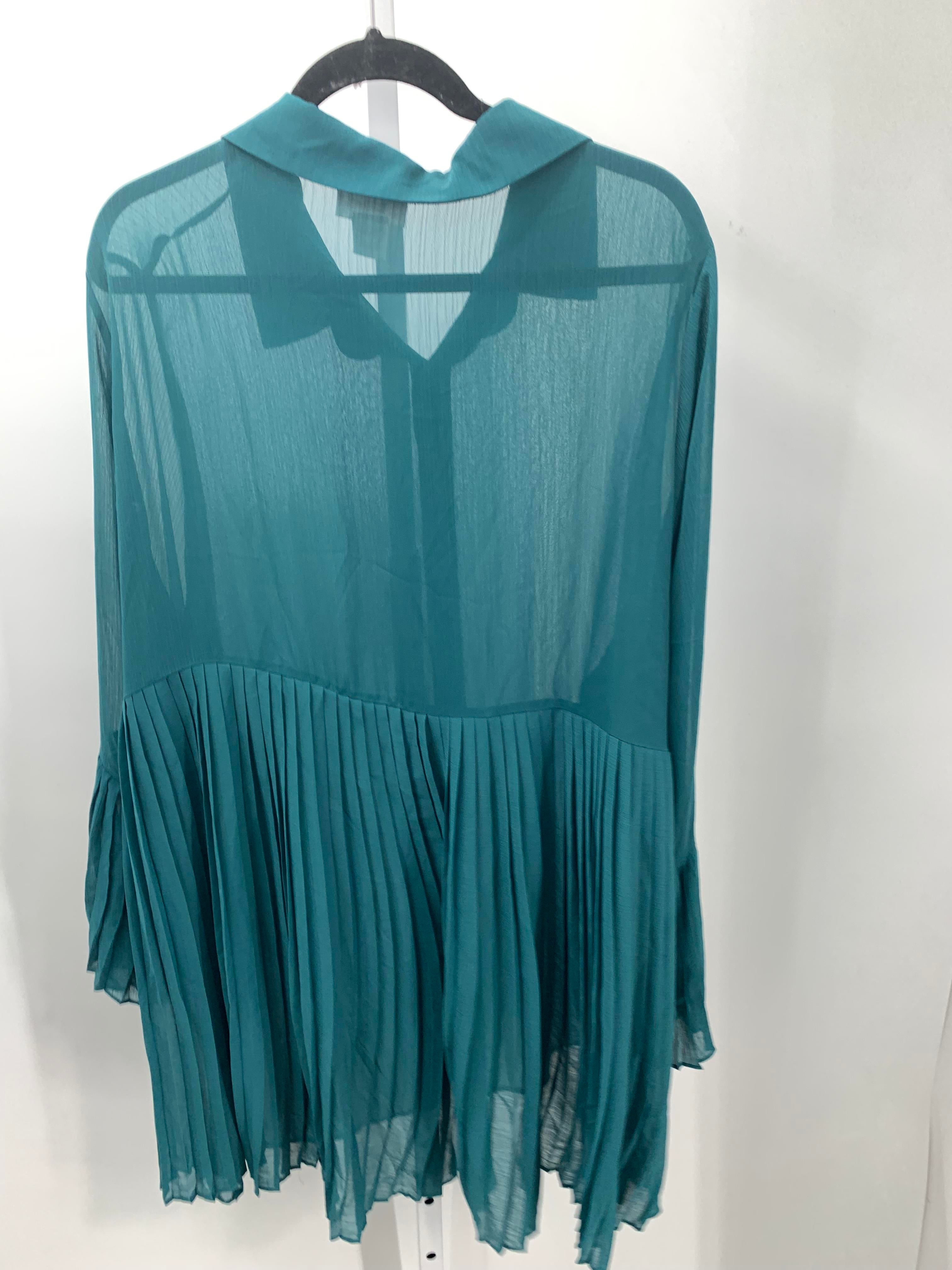 Avenue Size 22/24 W Womens Long Sleeve Shirt