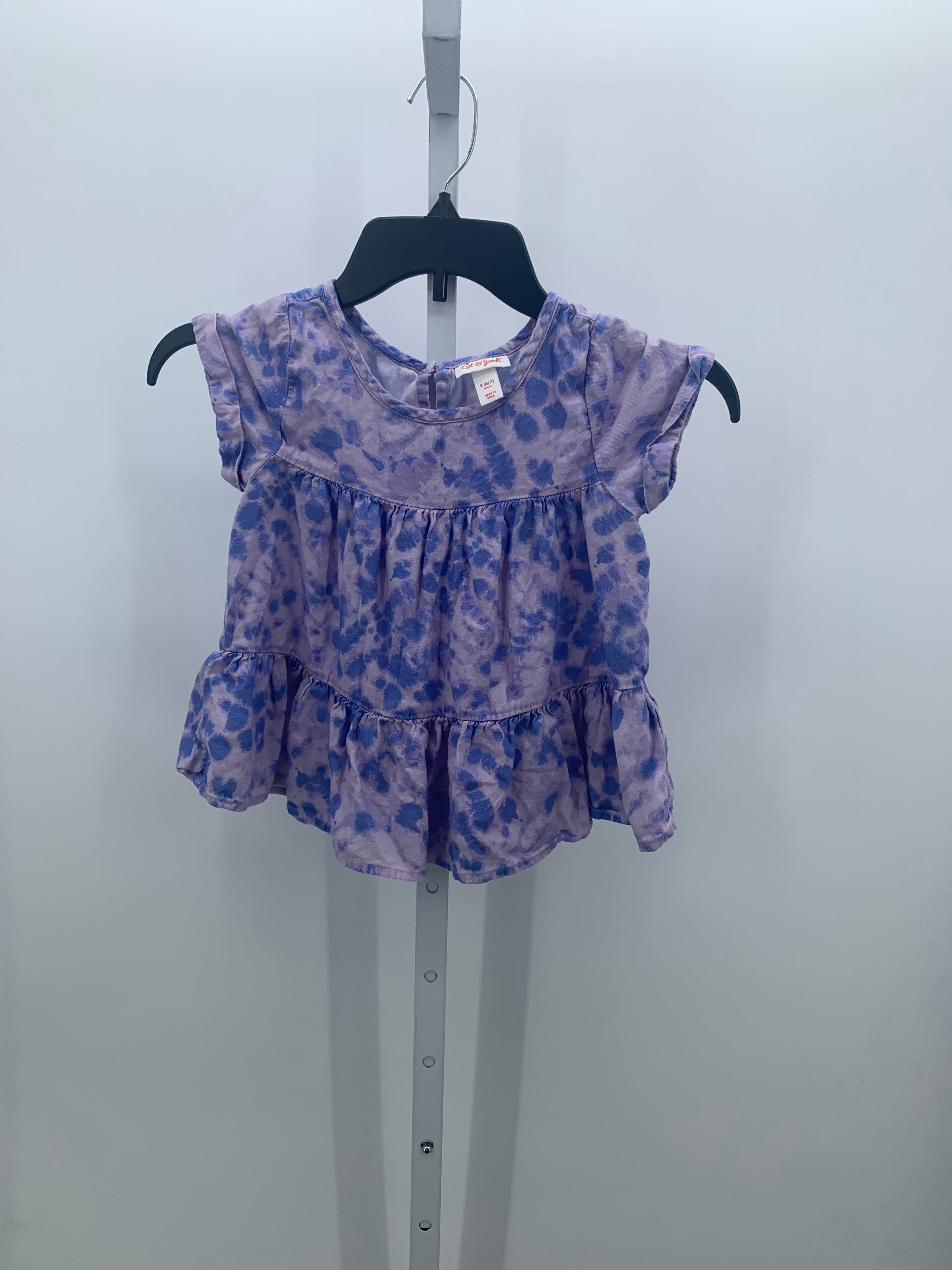 Cat & Jack Size 6-7 Girls Short Sleeve Shirt