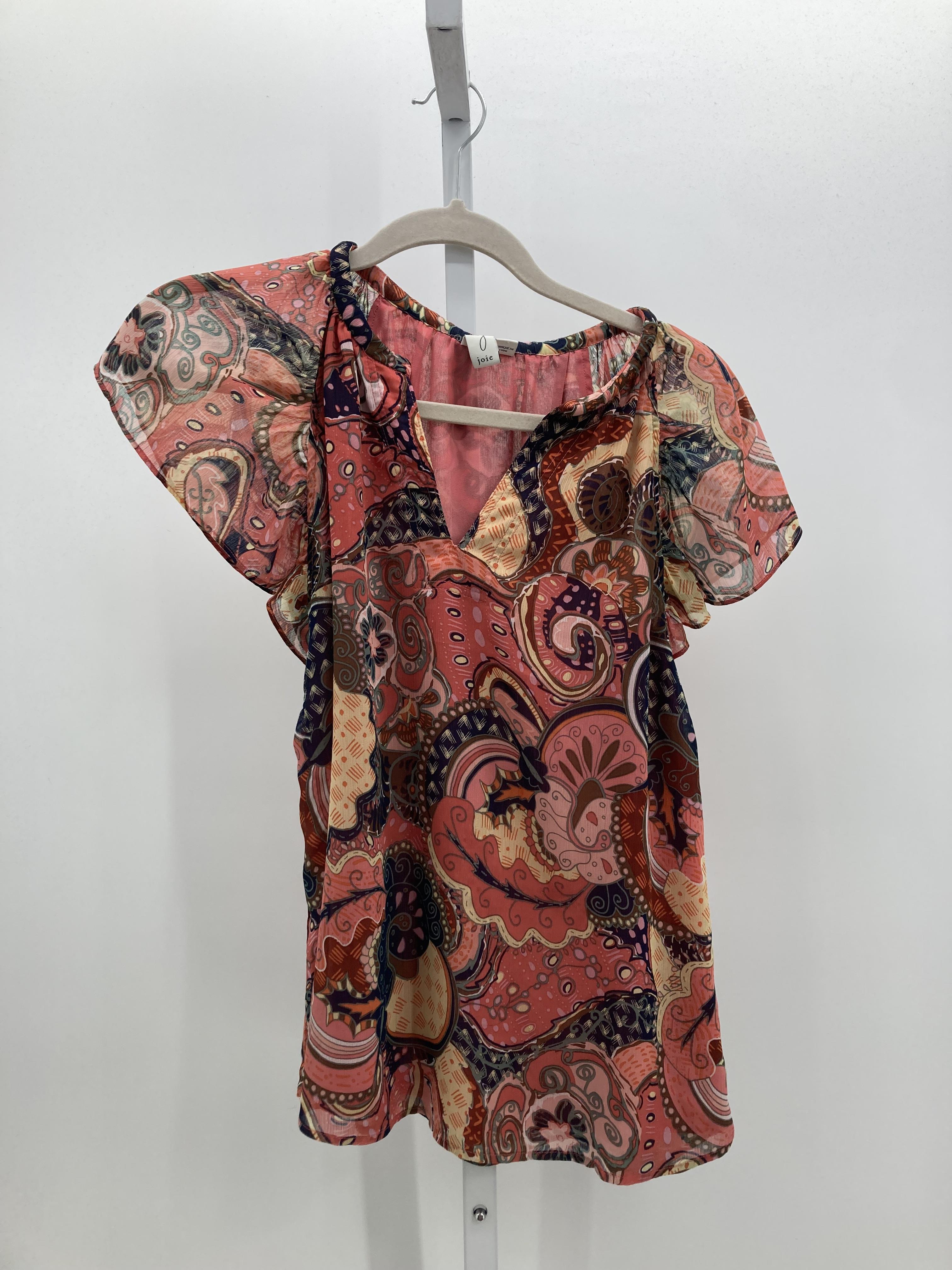 Joie Size Small Misses Short Sleeve Shirt
