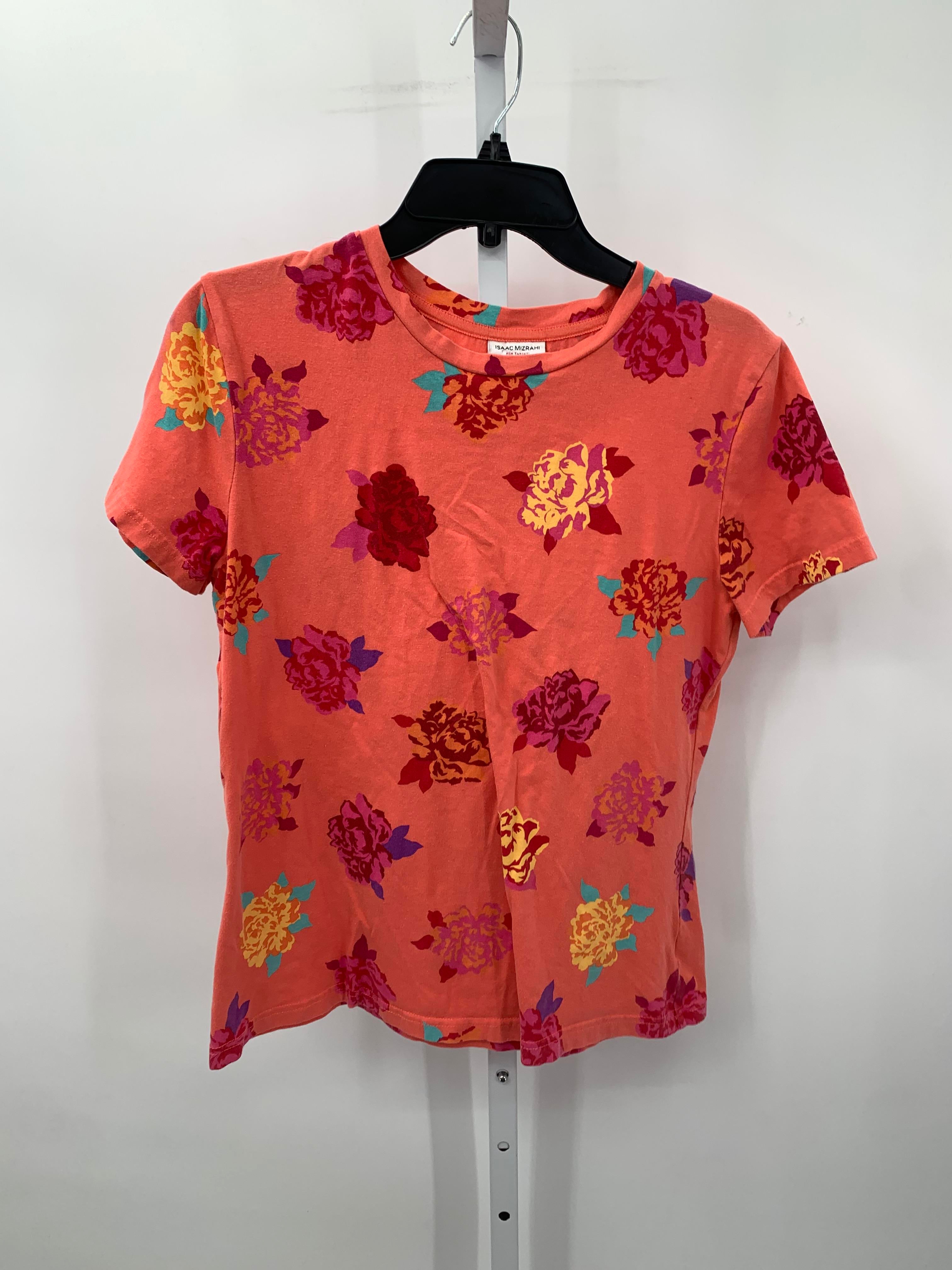Isaac Mizrahi Size Large Misses Short Sleeve Shirt
