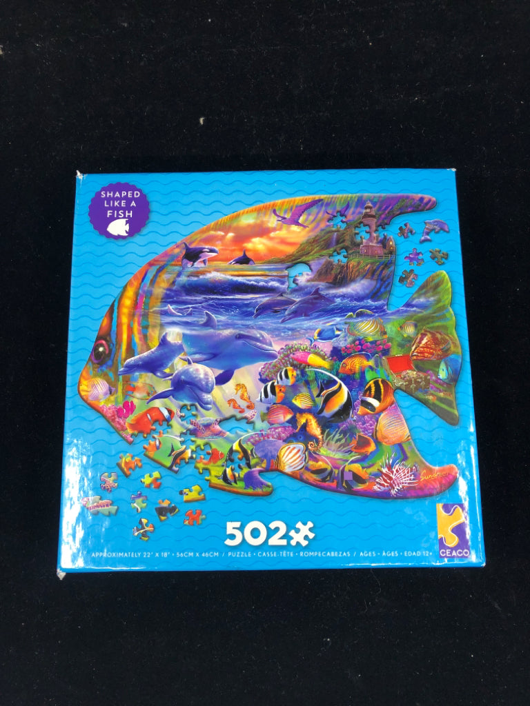 NIB FISH 500 PC PUZZLE.