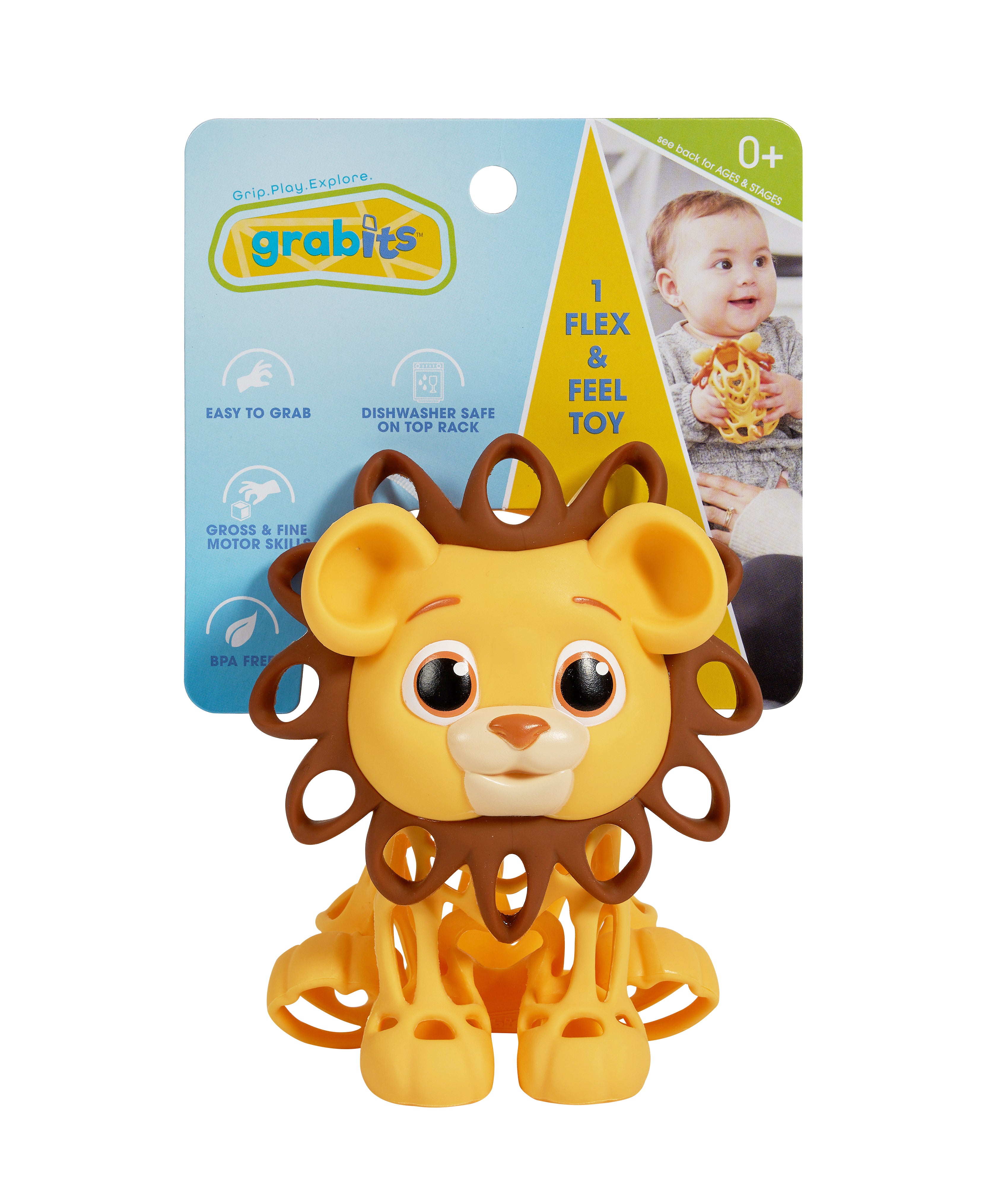 GRABITS GRIPIMALS Lion - New