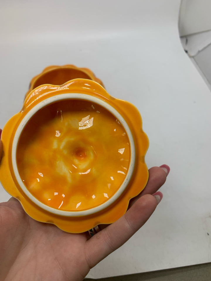 OLFAIRE SMALL PUMPKIN CANISTER MADE IN PORTUGAL.