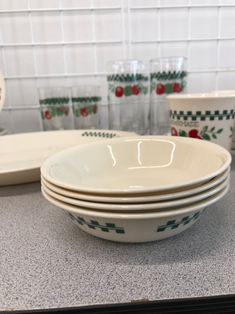 40PC FARM FRESH DISH SET - SRVC FOR 4.