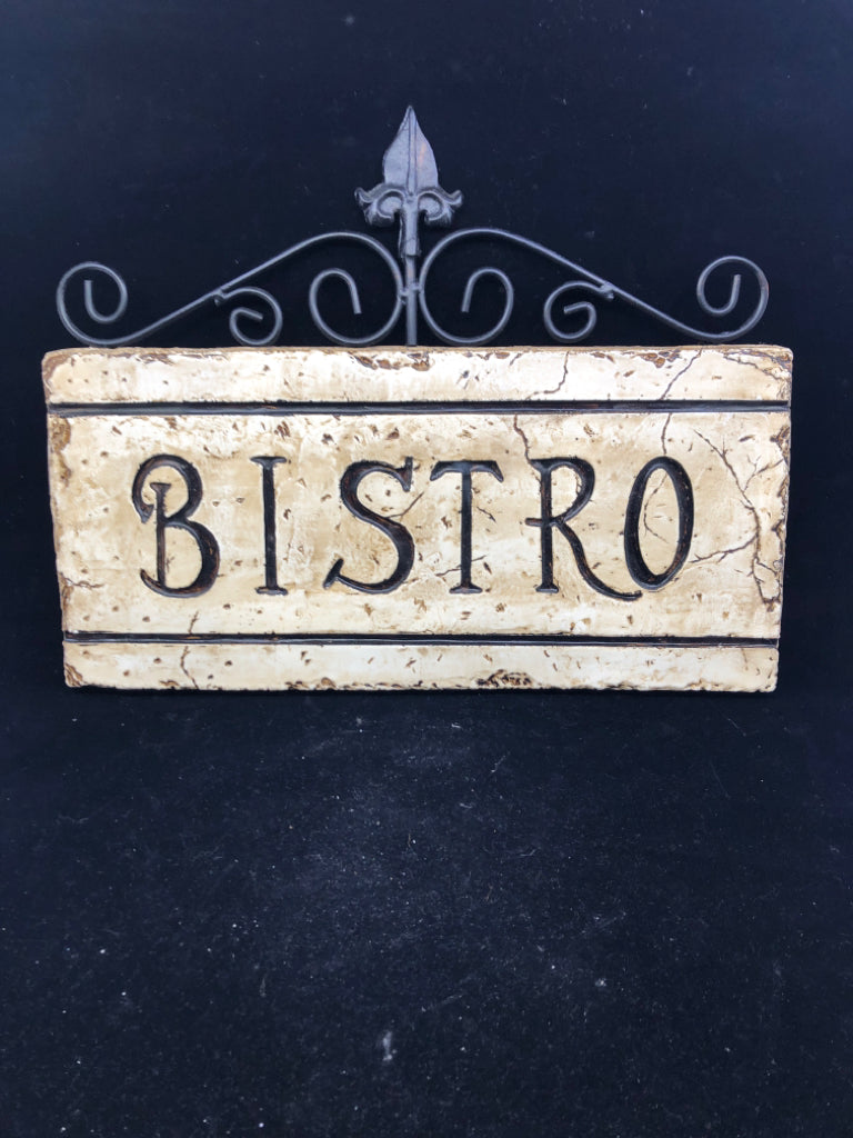 BISTRO SCROLL LIKE WALL HANGING.