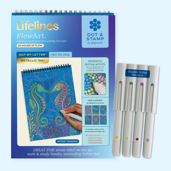 New FlowArt® - Dot-By-Letter, Into the Deep - Metallic Ink