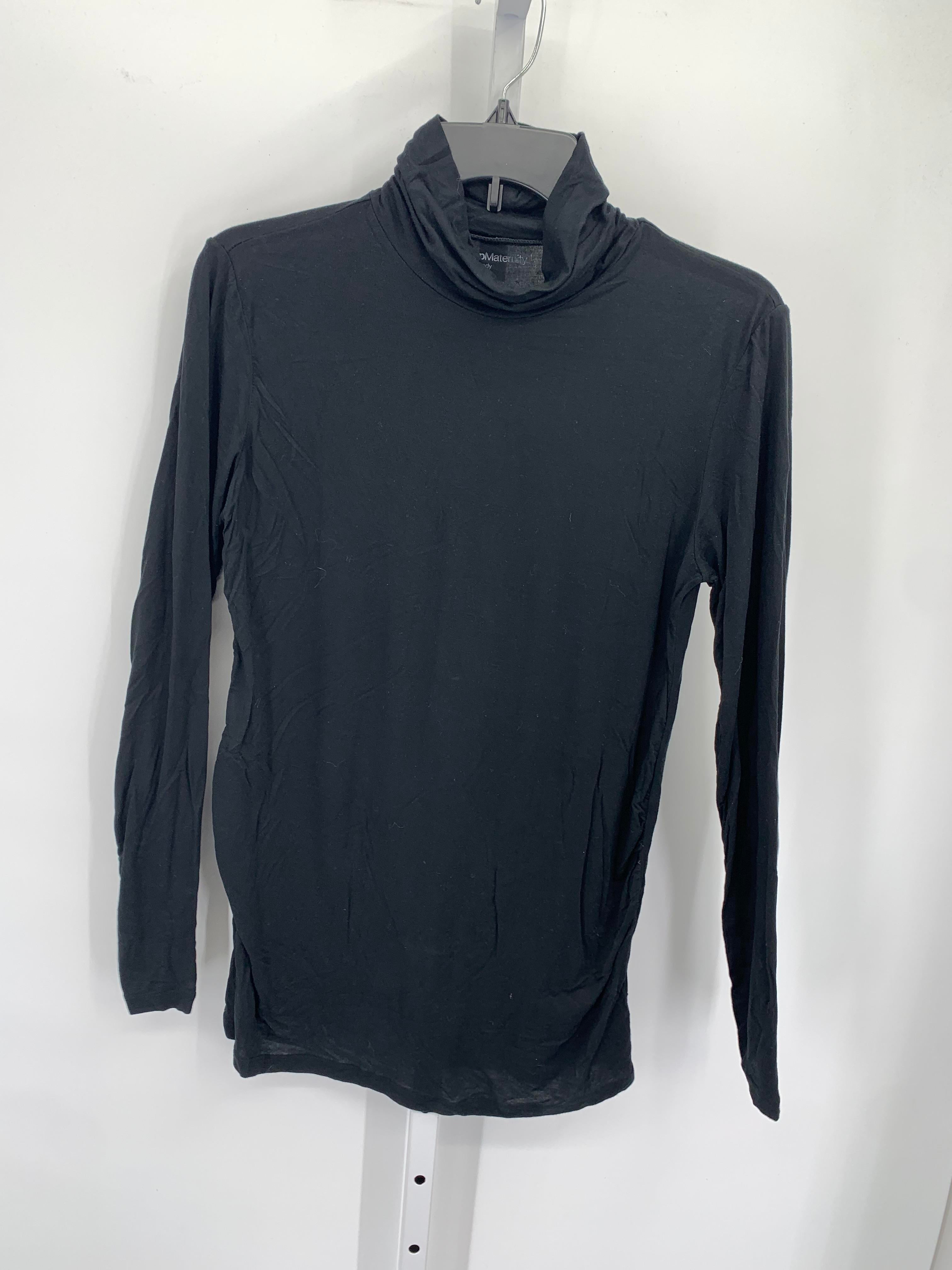 Gap Black Size Large Maternity Long Sleeve Shirt