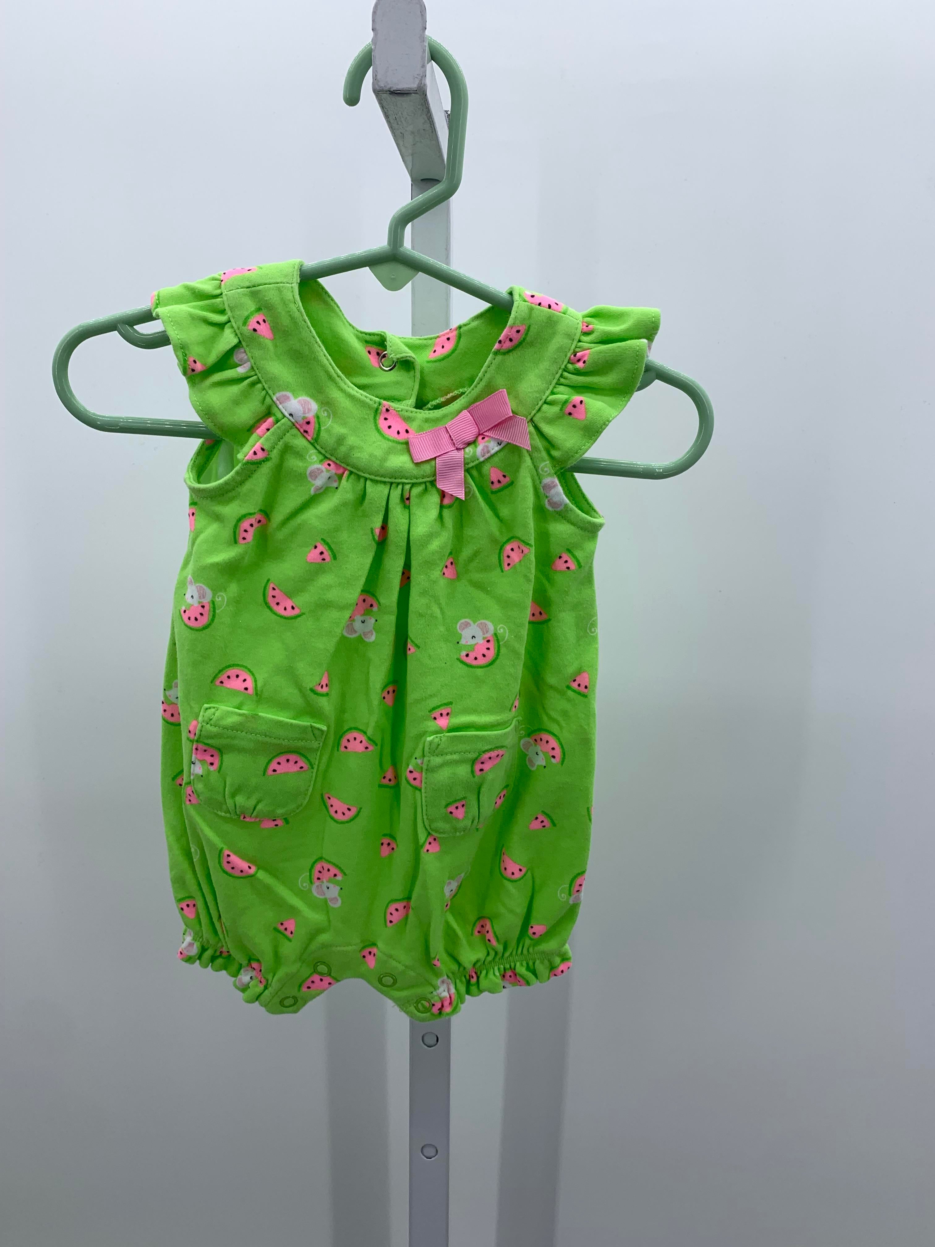 Small Wonders Size 3-6 Months Girls Short Slv. Romper