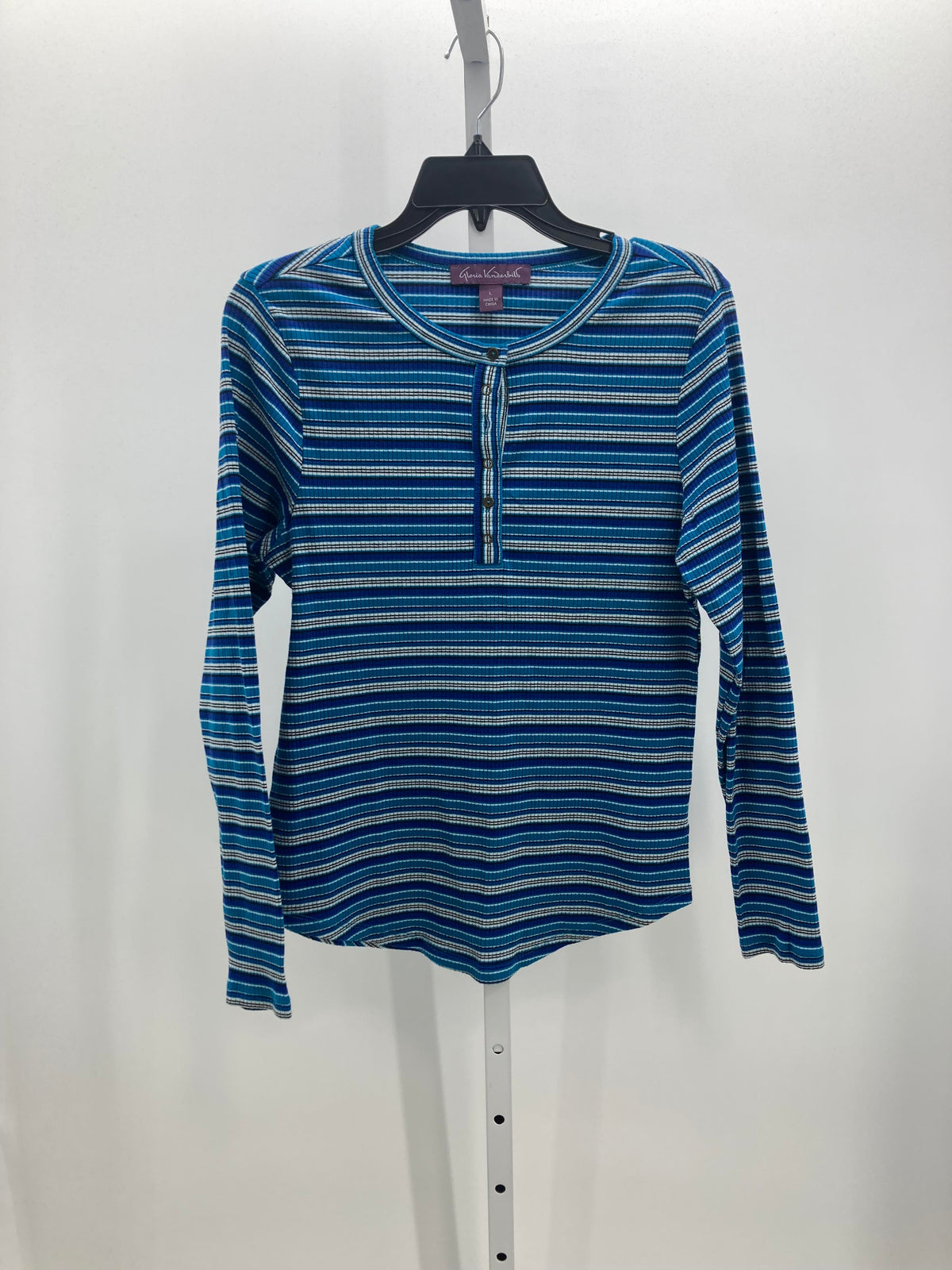 Gloria Vanderbilt Size Large Misses Long Sleeve Shirt