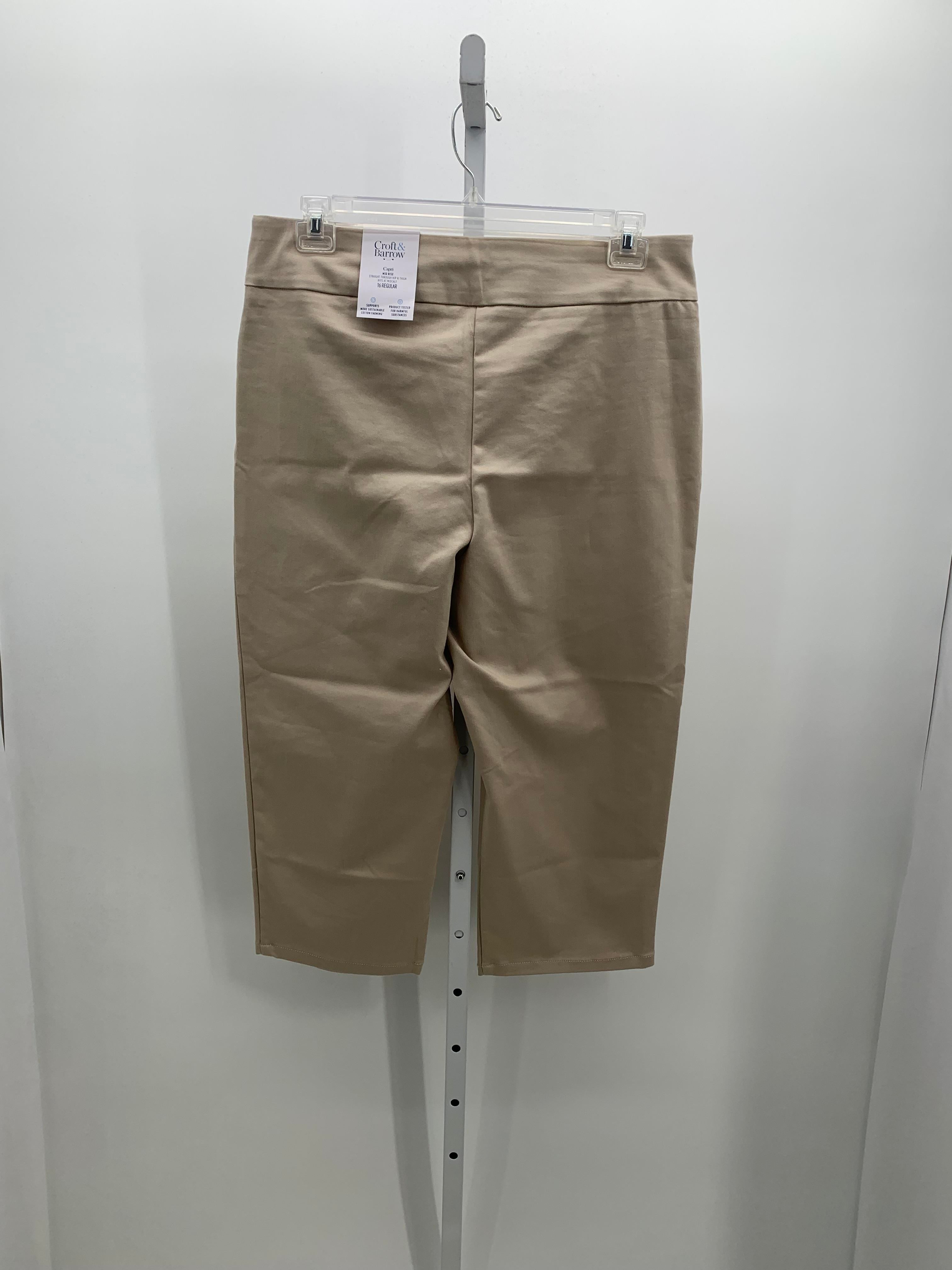 Croft & Barrow Size 16 Misses Capri Pants