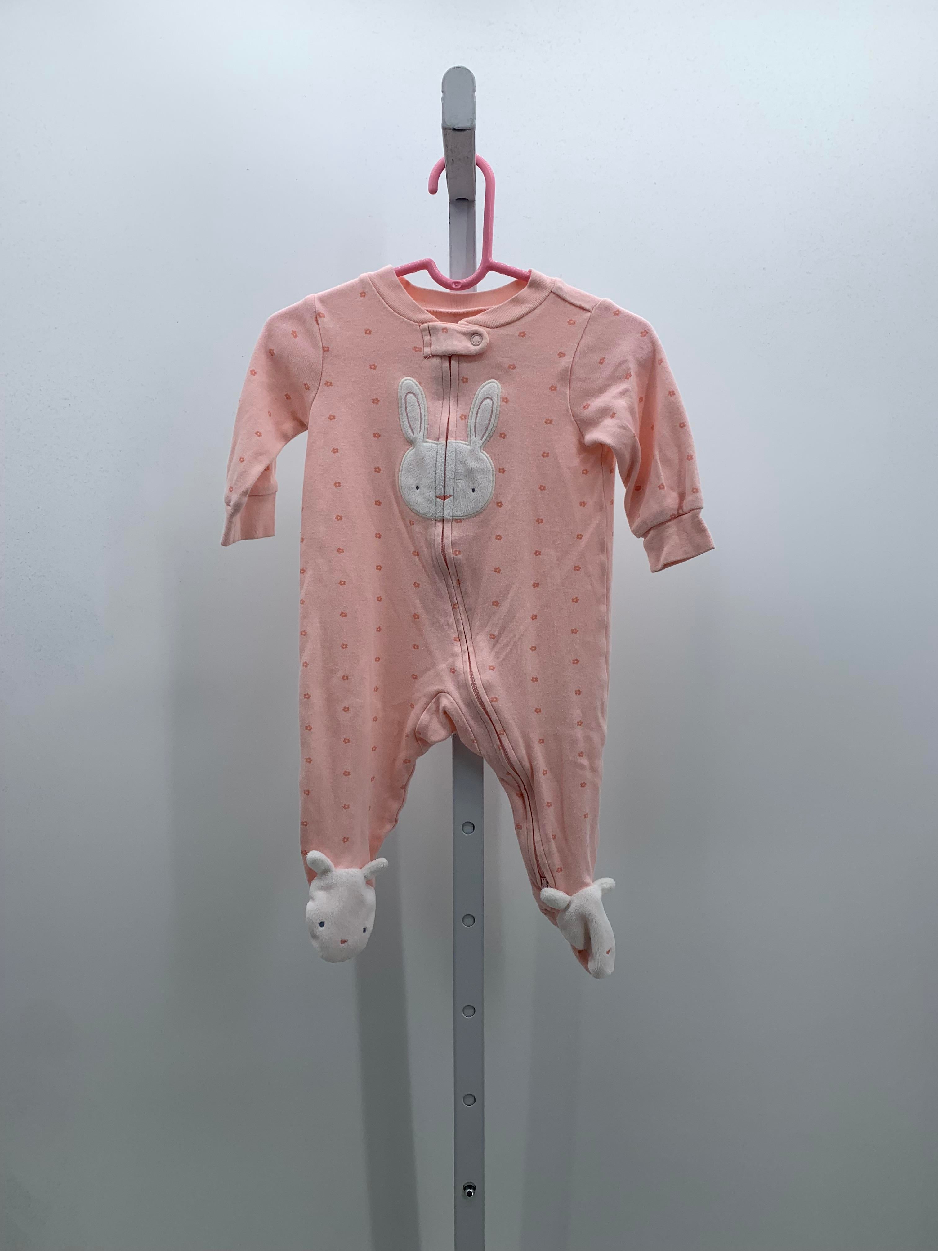 Carters Size 6 Months Girls Long Slv. Romper