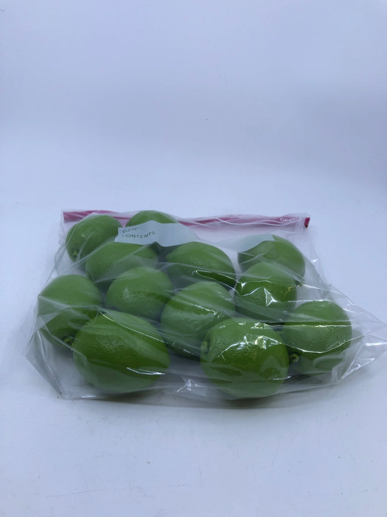 BAG OF DECORATIVE LIMES.