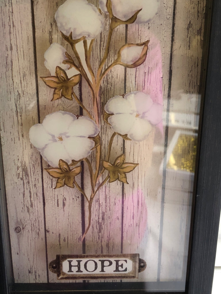 HOPE COTTONTAIL SHADOW BOX WALL ART.
