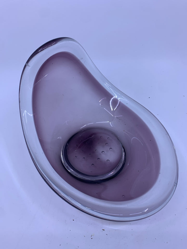 PURPLE BUBBLE BOTTOM WAVE DISH.