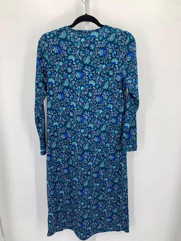 Lands End Size Small Misses Long Sleeve Dress