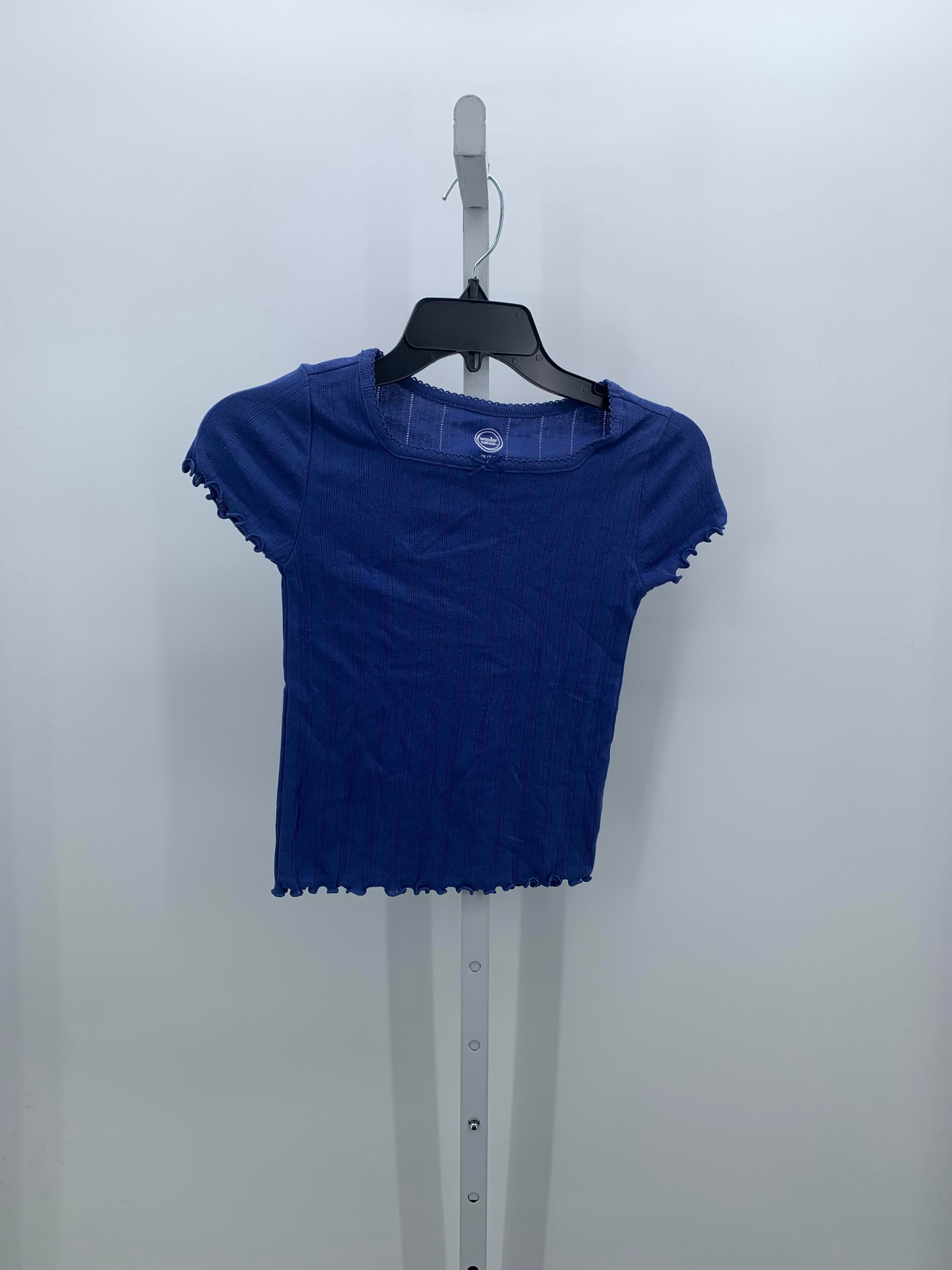 Wonder Nation Size 7-8 Girls Short Sleeve Shirt