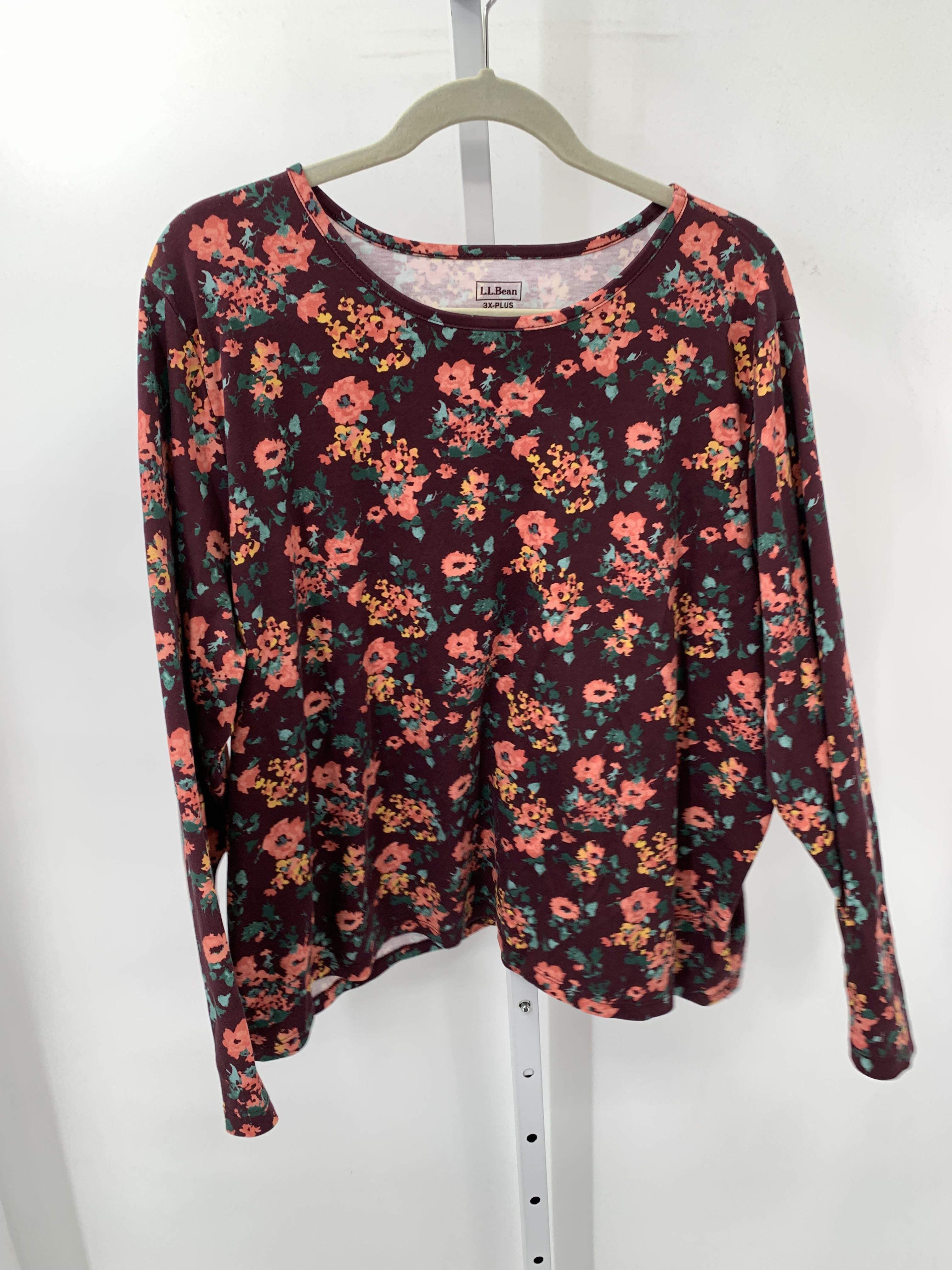 LL Bean Size 3X Womens Long Sleeve Shirt