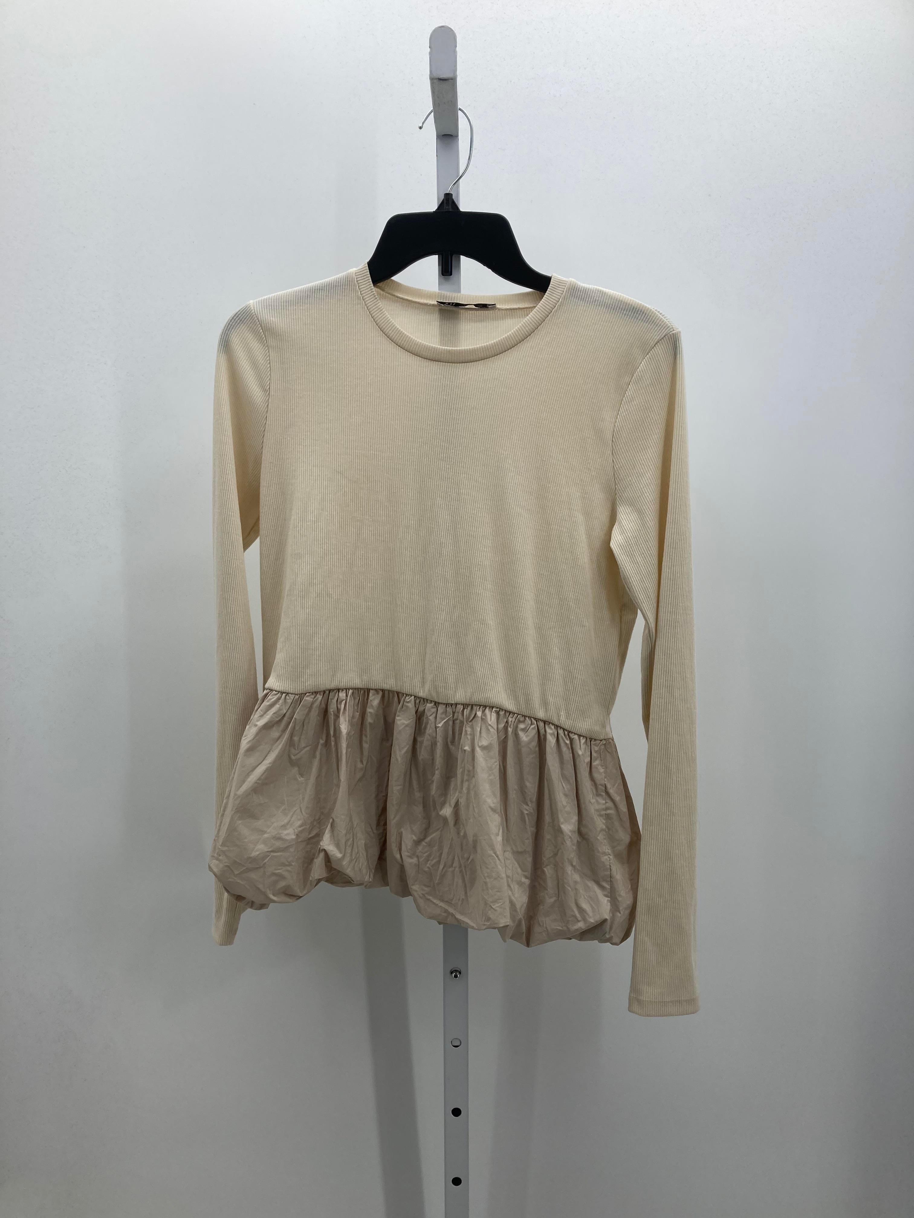 Zara Size Large Juniors Long Sleeve Shirt