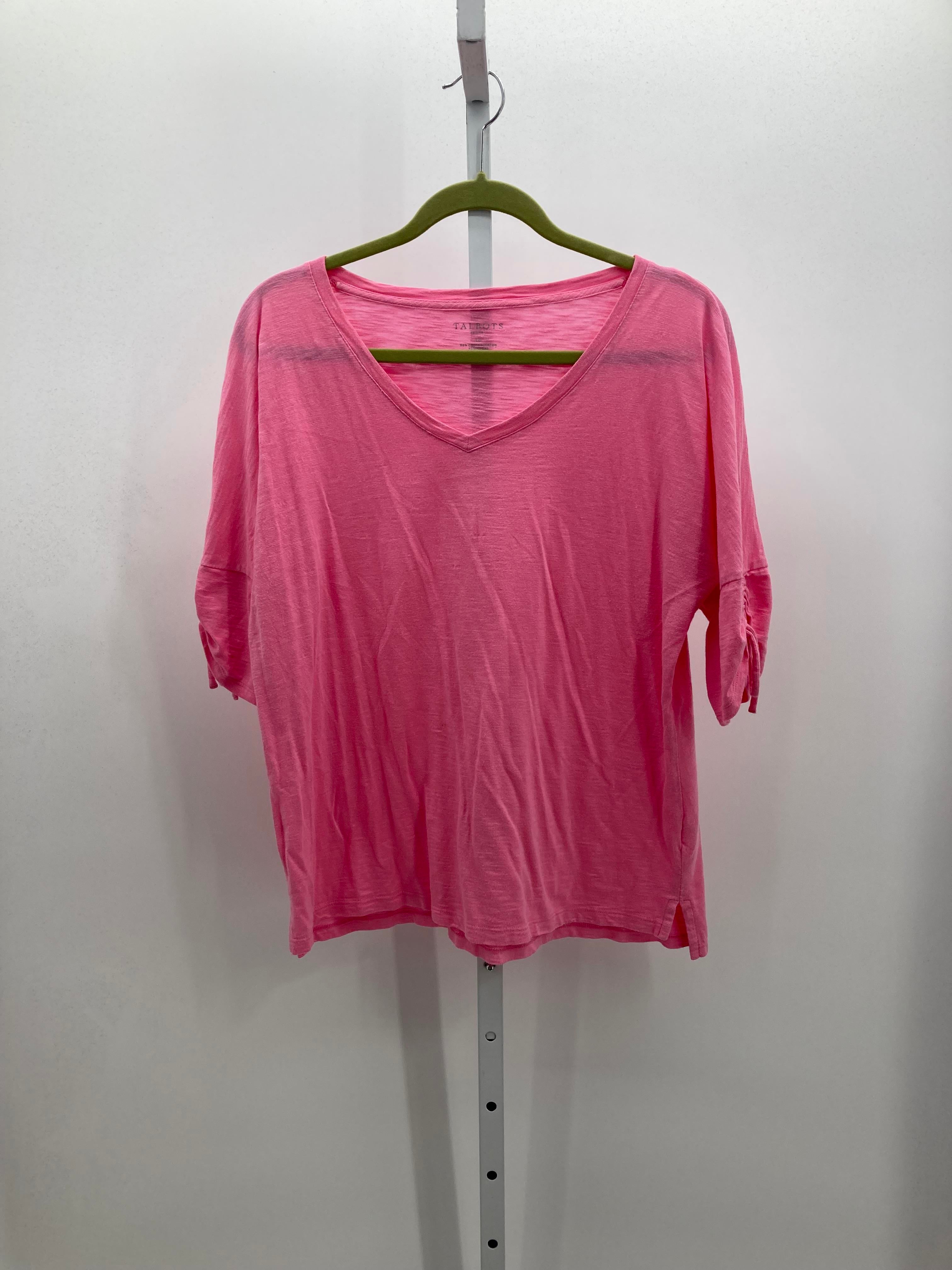 Talbots Size Large Petite Petite Short Sleeve Shirt
