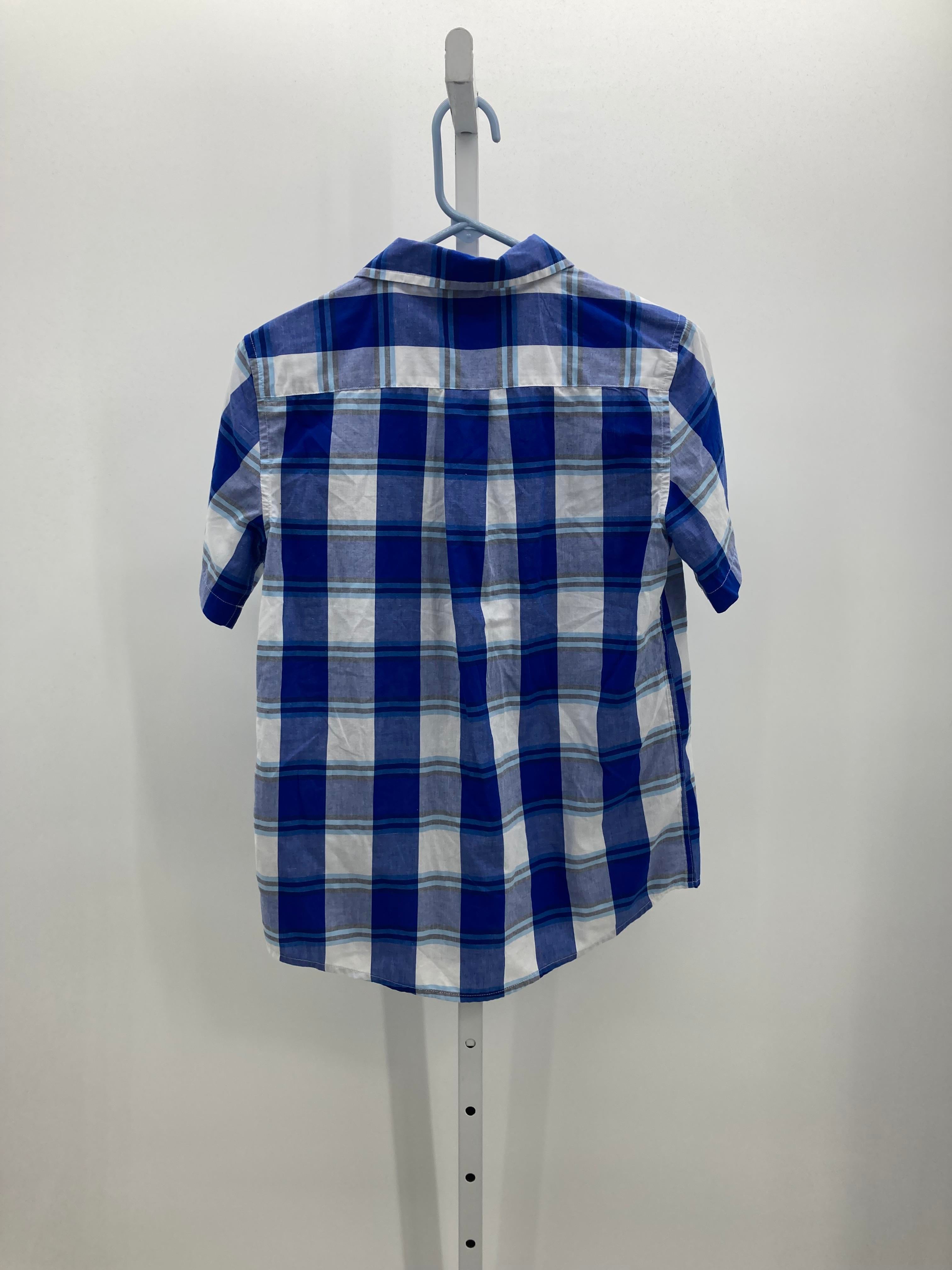 WHITE PLAID BTN DOWN