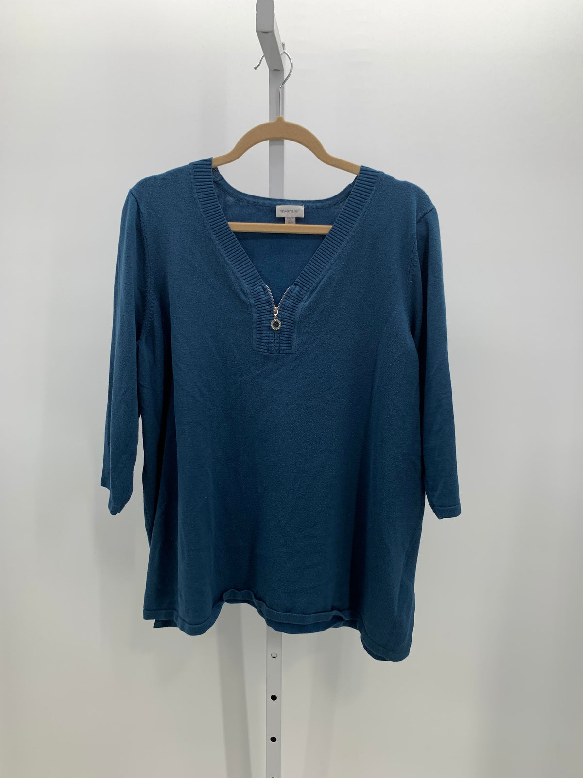 Avenue Size 18/20 W Womens 3/4 Sleeve Sweater