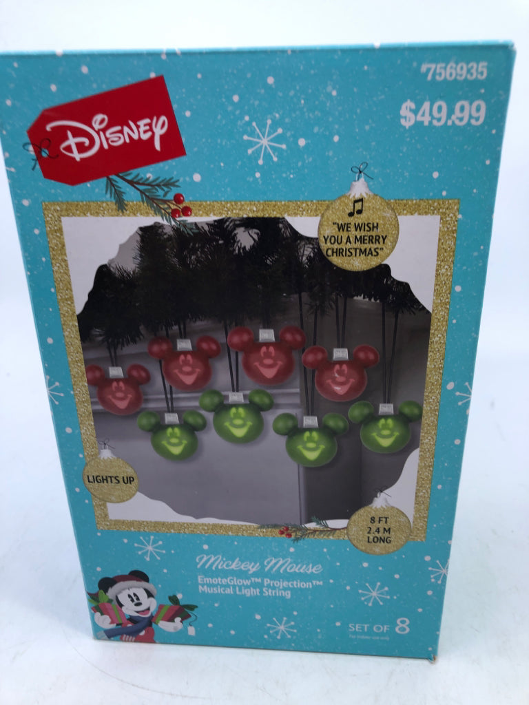 NIB MICKEY MOUSE MUSICAL LIGHT STRING.
