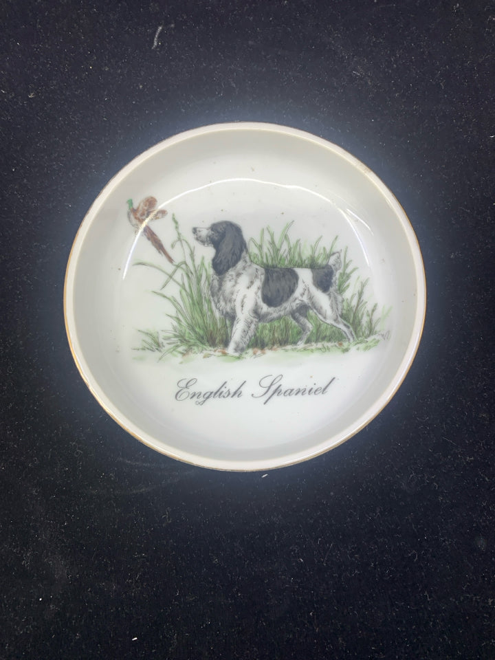 ENGLISH SPANIEL ROUND CATCH BOWL.