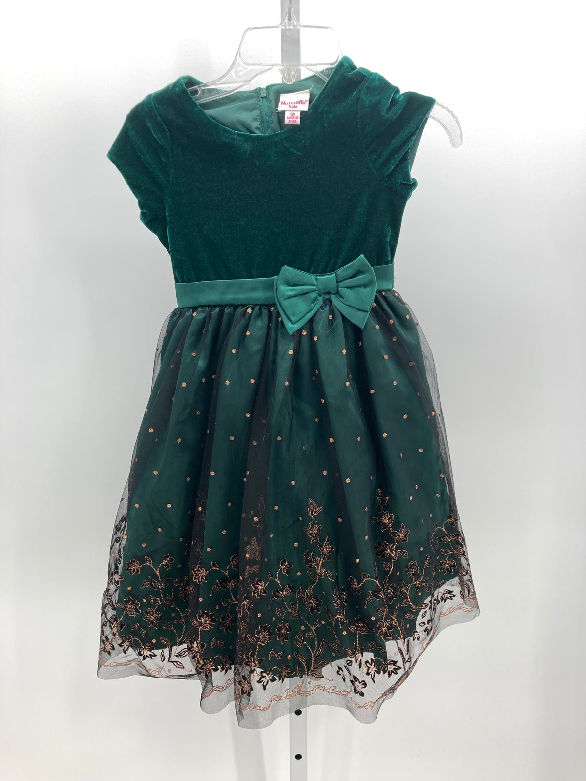 Nannette Size 6X Girls Short Sleeve Dress