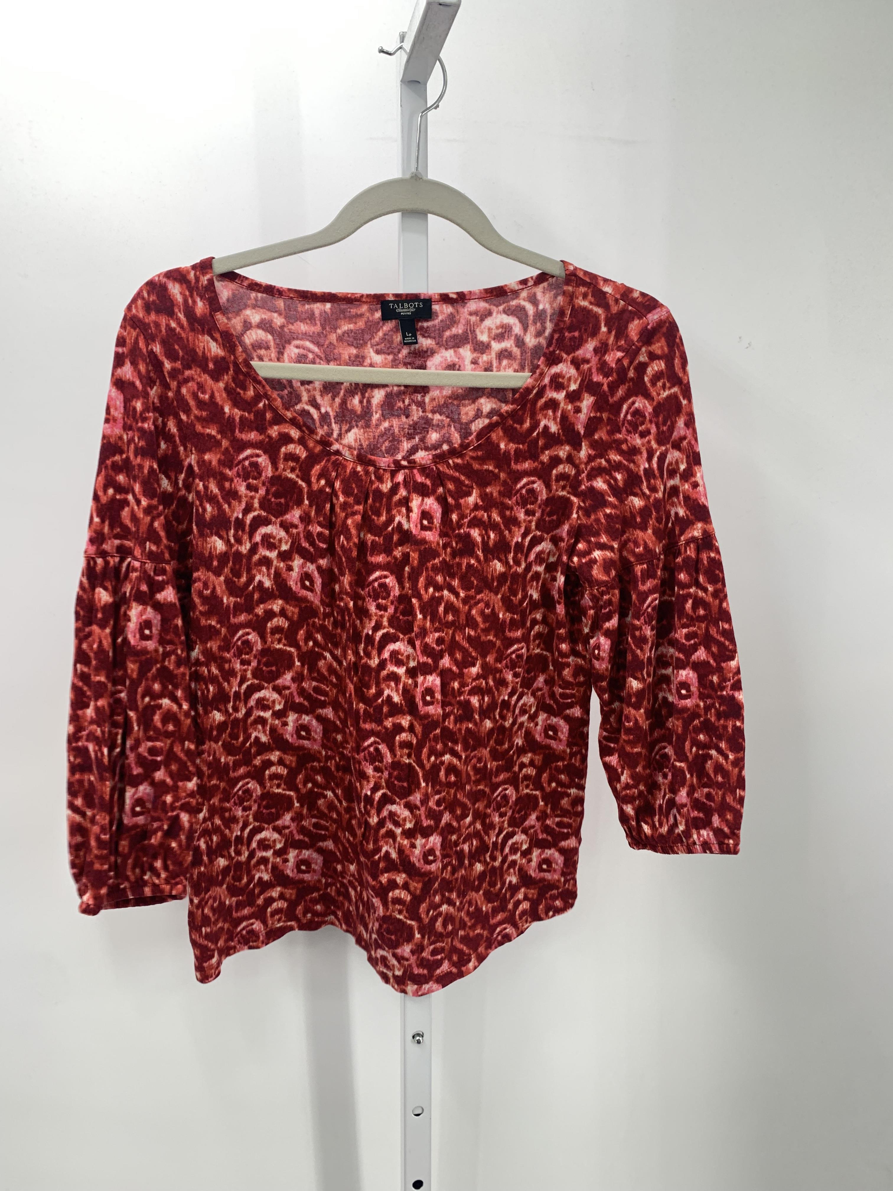 Talbots Size Large Petite Petite 3/4 Sleeve Shirt