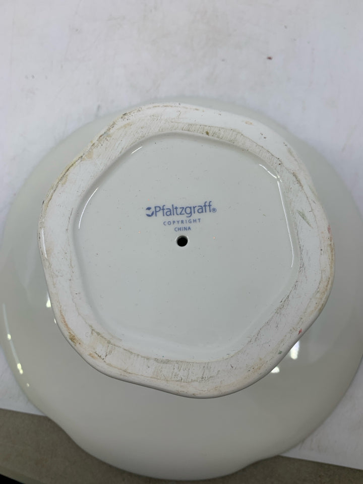 PFALTSGRAFF WINTER BERRY FOOTED CAKE STAND.