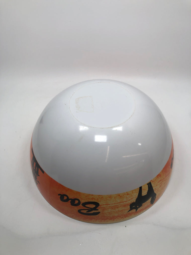 MELAMINE 'BOO' CANDY BOWL.