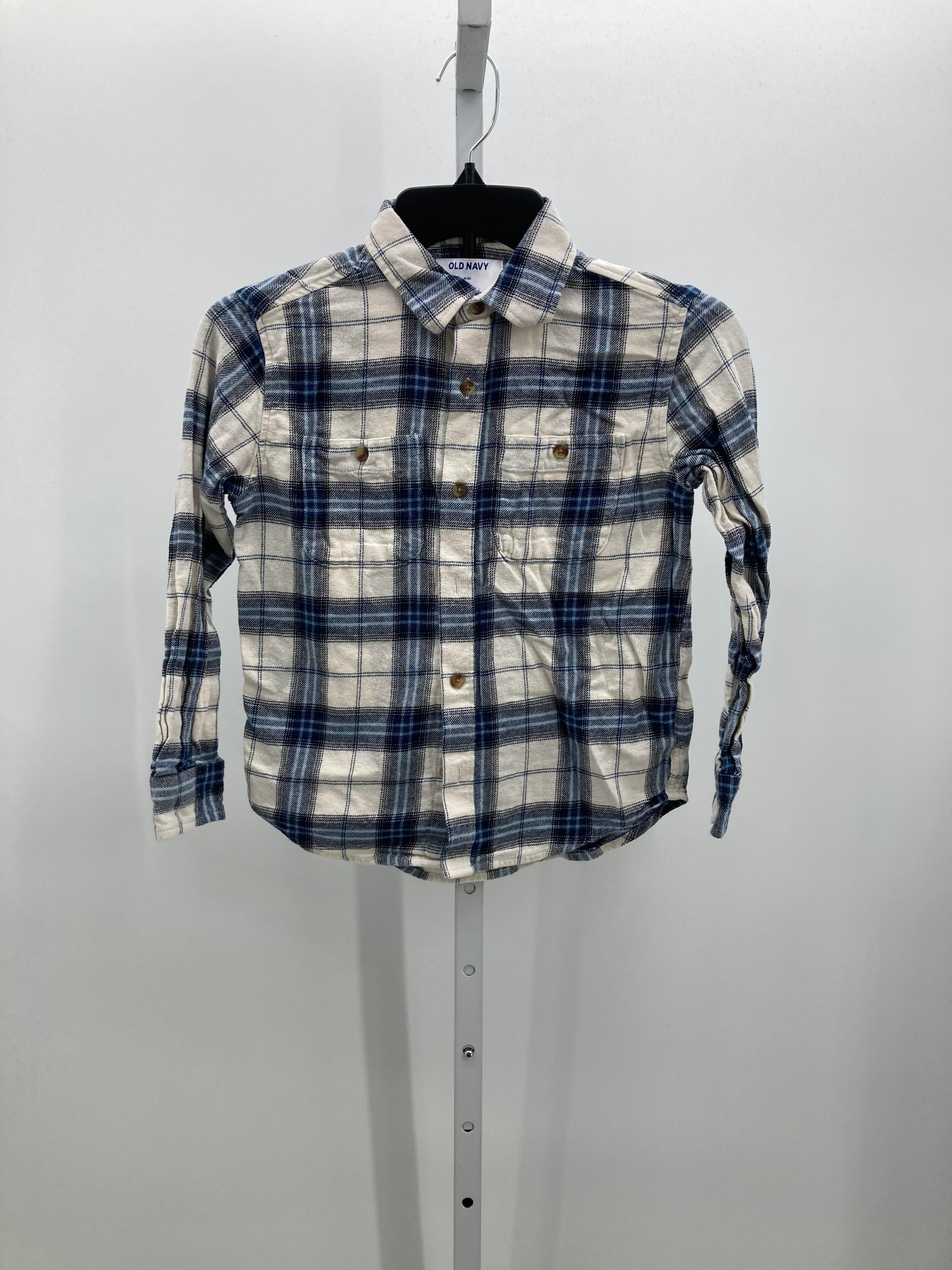 BLUE PLAID FLANNEL BUTTON DOWN