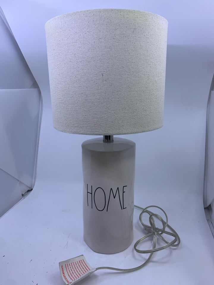 RAE DUNN HOME LAMP.