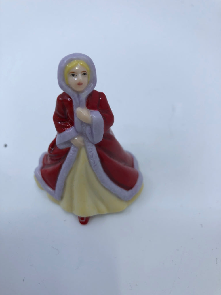 MINI LADIES GIRL IN RED COAT RACHEL- IN BOX.