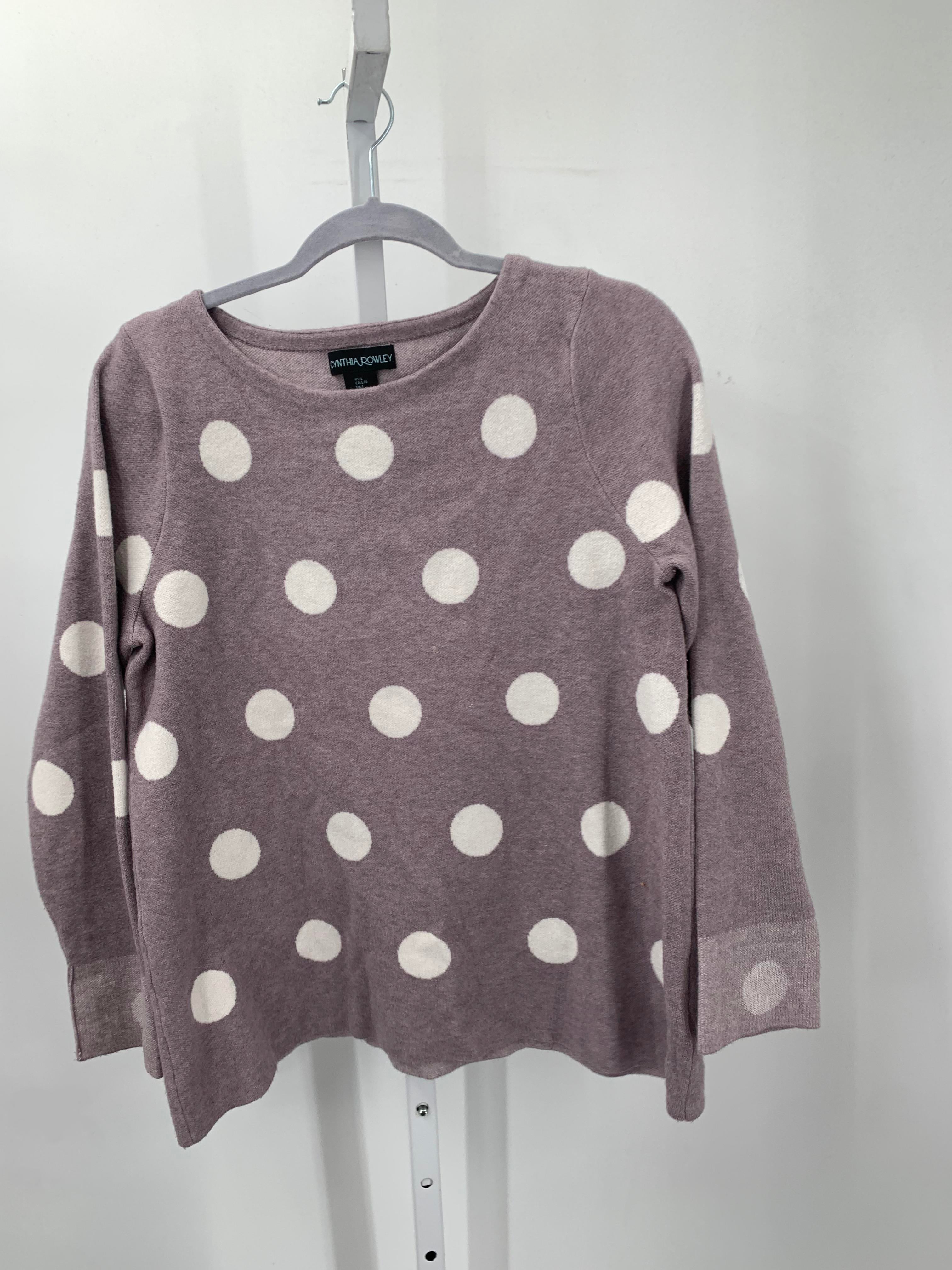 Cynthia Rowley Size Large Misses Long Slv Sweater