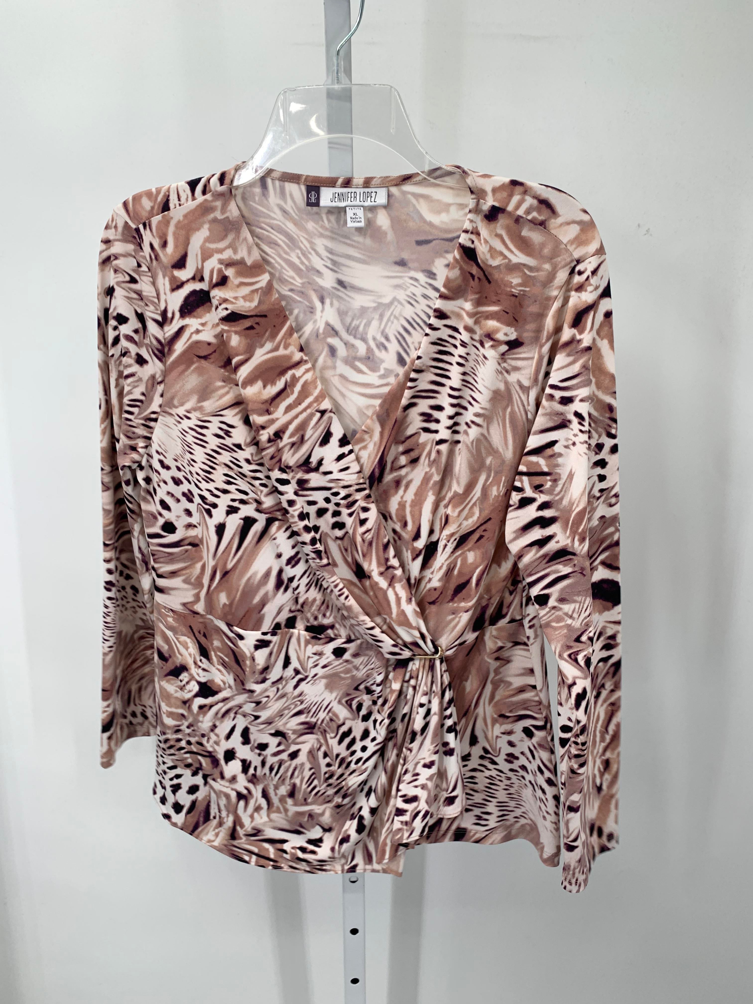 Jennifer Lopez Size X Large Petite Petite Long Sleeve Shirt