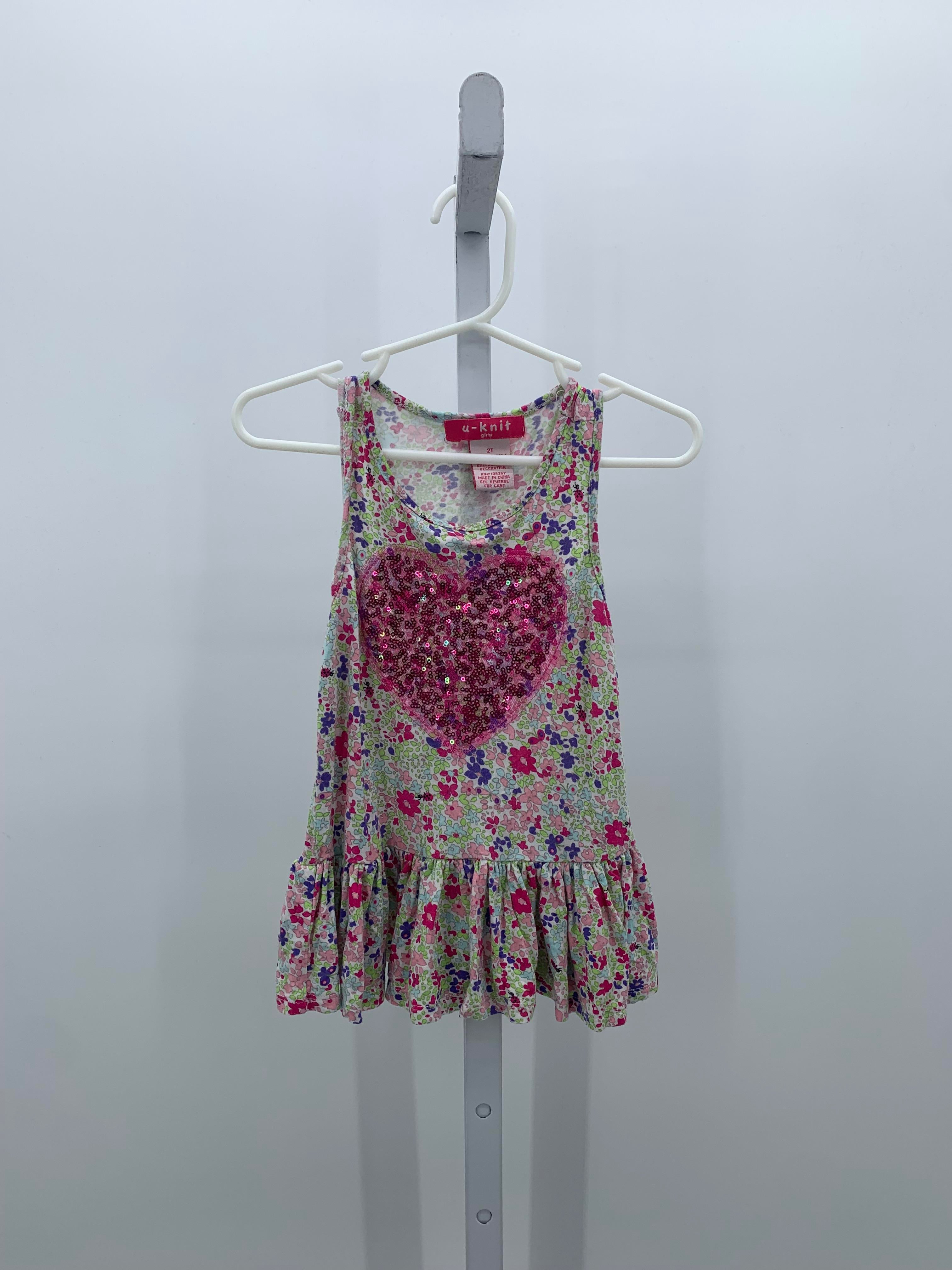 U-Knit Size 2T Girls Tank