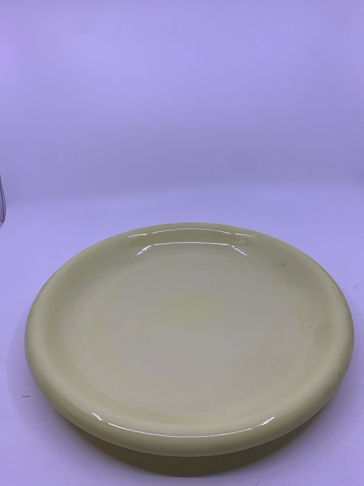 YELLOW FLAVIA ROUND SERVING PLATTER.