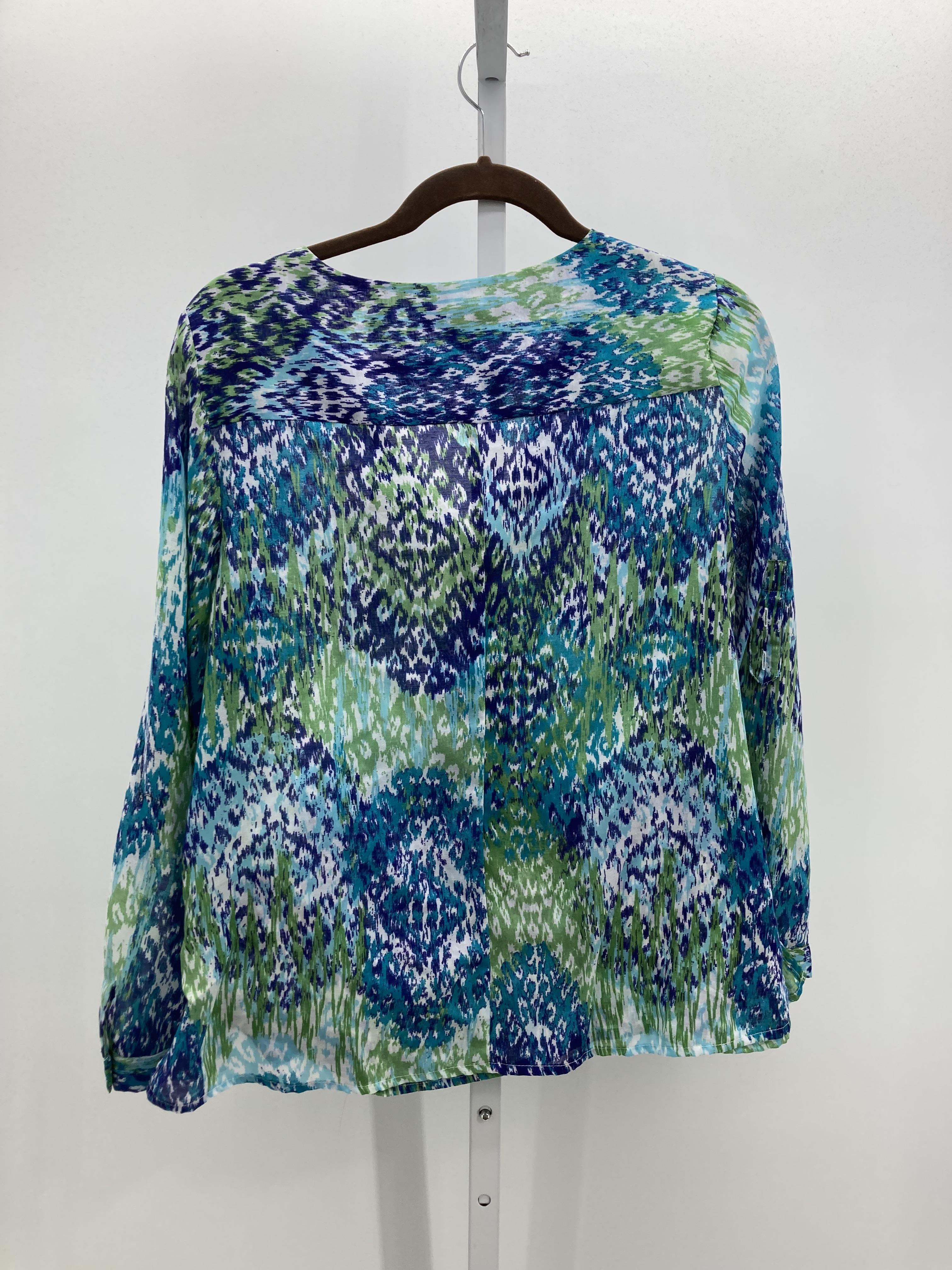 Liz Claiborne Size Large Petite Petite Long Sleeve Shirt