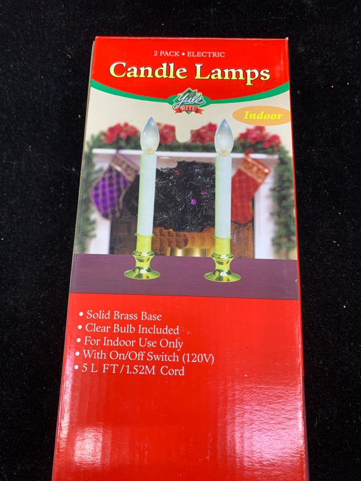 2 NIP CANDLE LAMPS