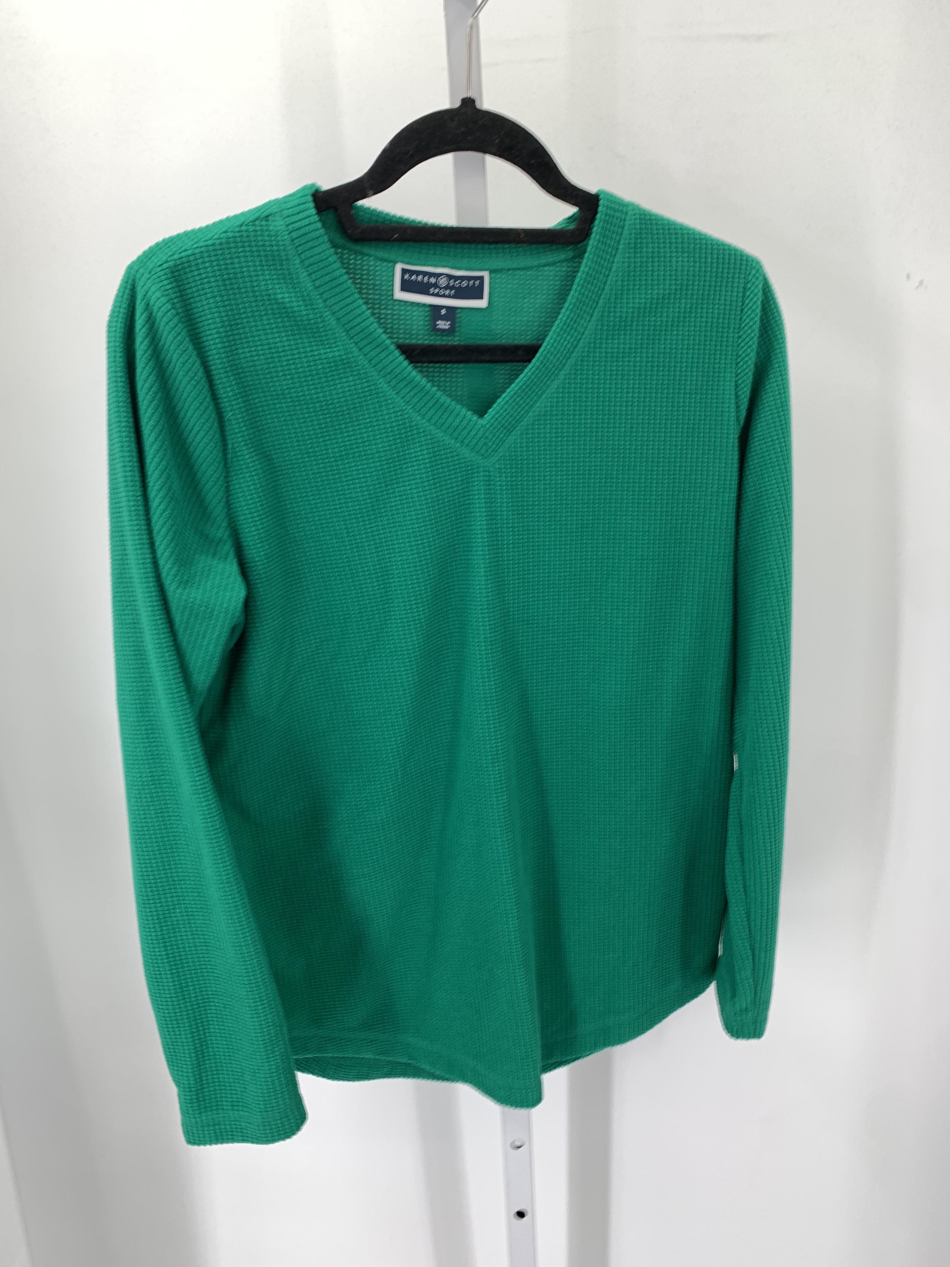 Karen Scott Size Small Misses Long Sleeve Shirt