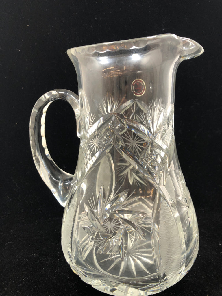 HEAVY CRYSTAL PITCHER.