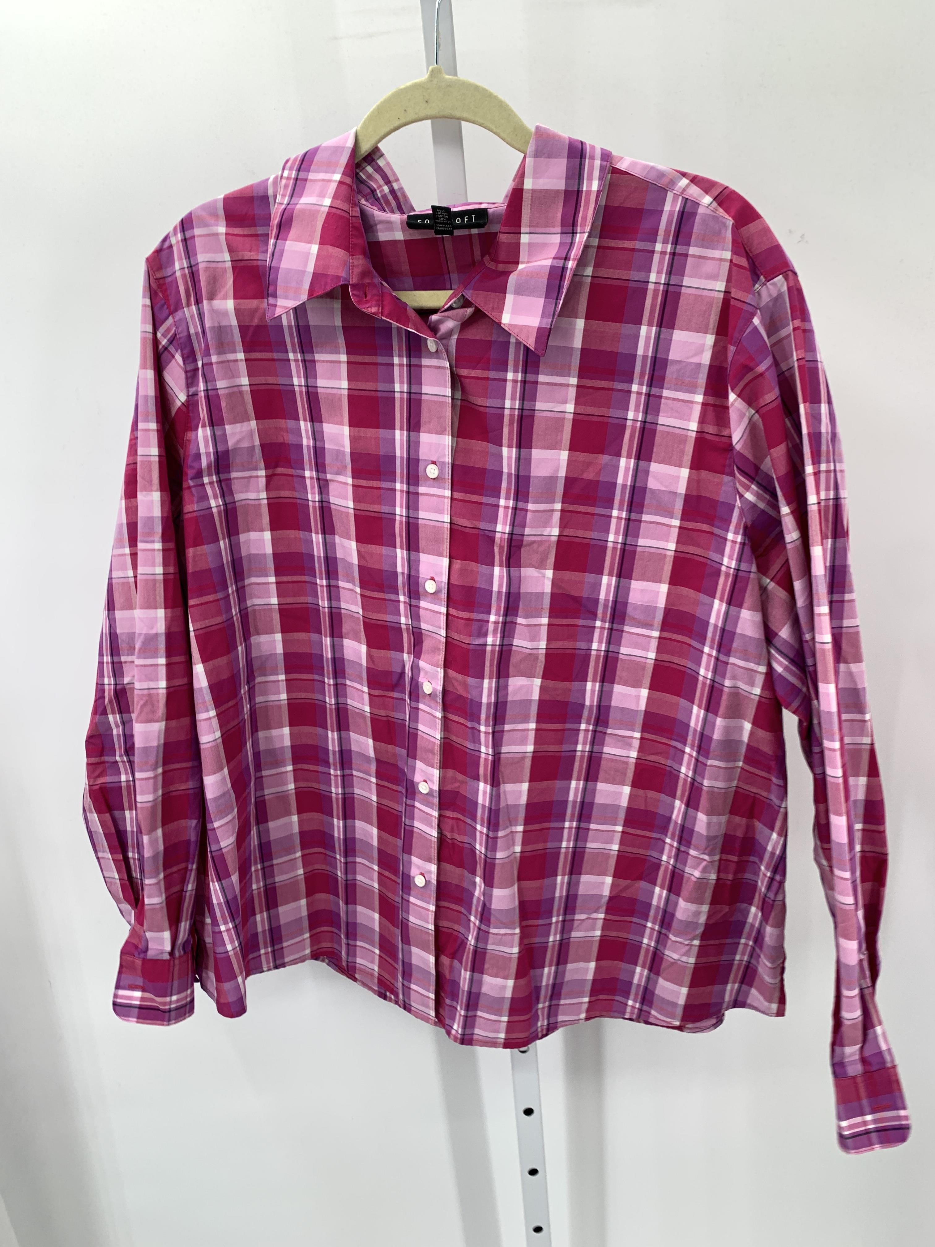 Size 22W Womens Long Sleeve Shirt