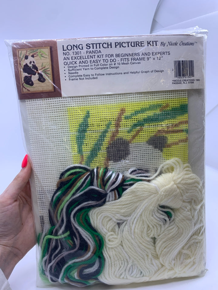 NIP PANDA BEAR STITCH KIT